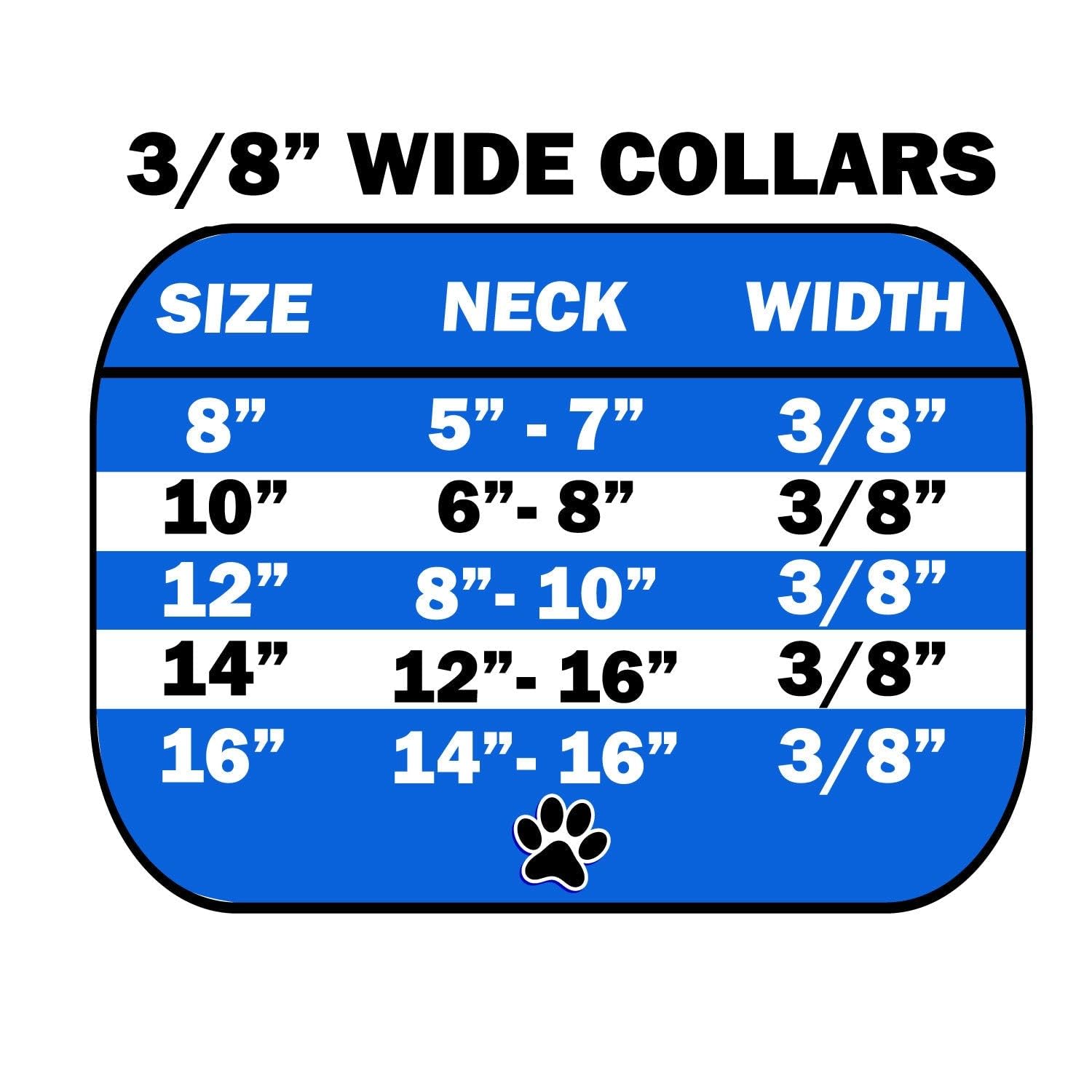 Dog, Puppy & Pet Plain Collar, "3/8" Wide Animal Print" Jaguar 14