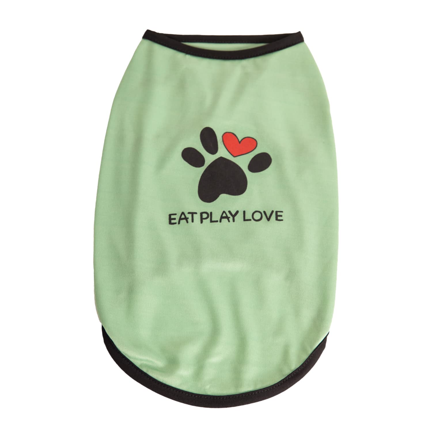 Lulala Printed Pet Shirt Summer Pet T Shirt Cool Puppy Pet T-Shirts Soft Breathable Pet Sweatshirt For Small Medium (Heart Love 