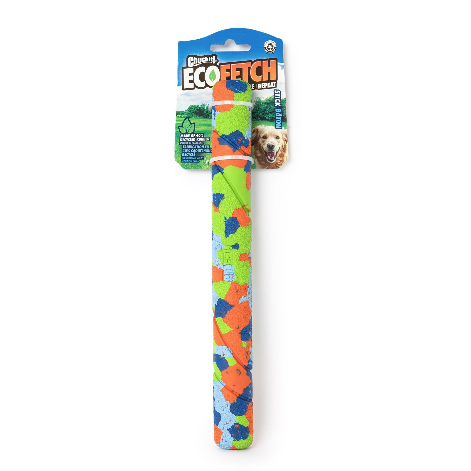 Chuckit! Ecofetch Fetch Stick Dog Toy, Pack Of 1, For All Breed Sizes (Ecofetch Stick)