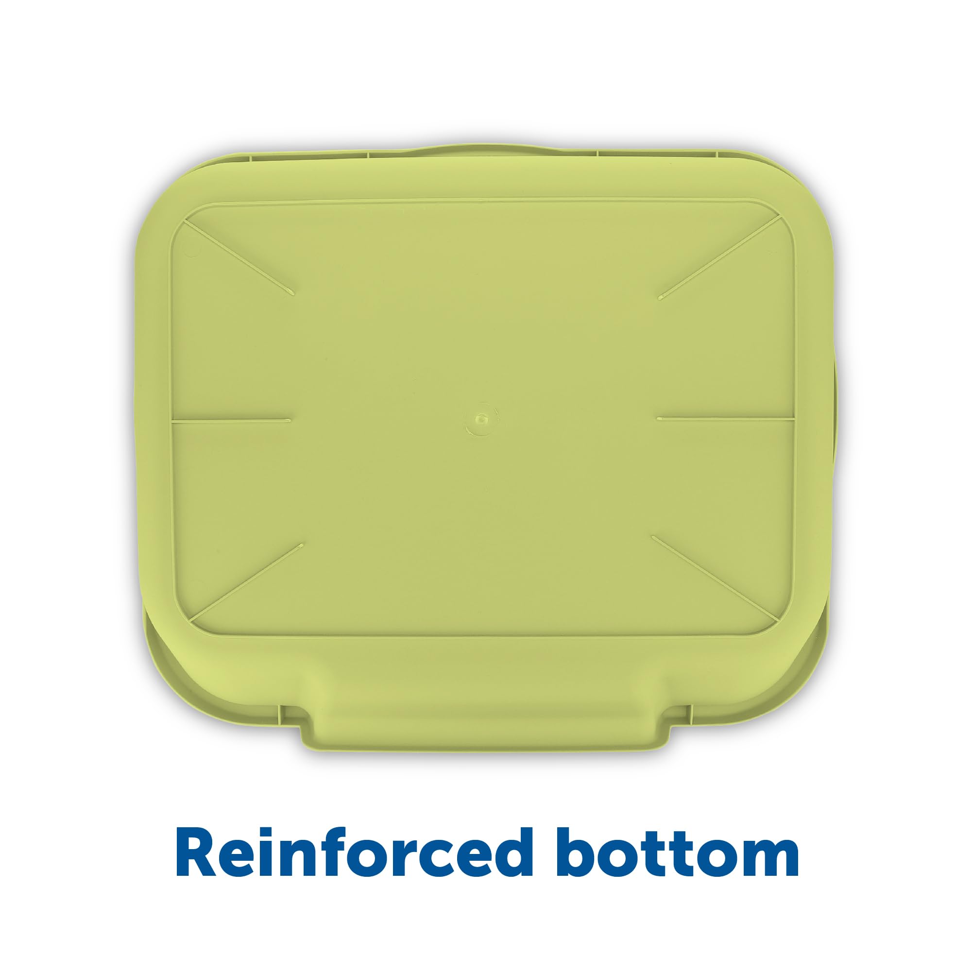 NE14pets KittyGoHere Large Cat Litter Box, Apple Green, Low Entrance, Ideal for Senior Cats, Model MSP-19, Made in USA