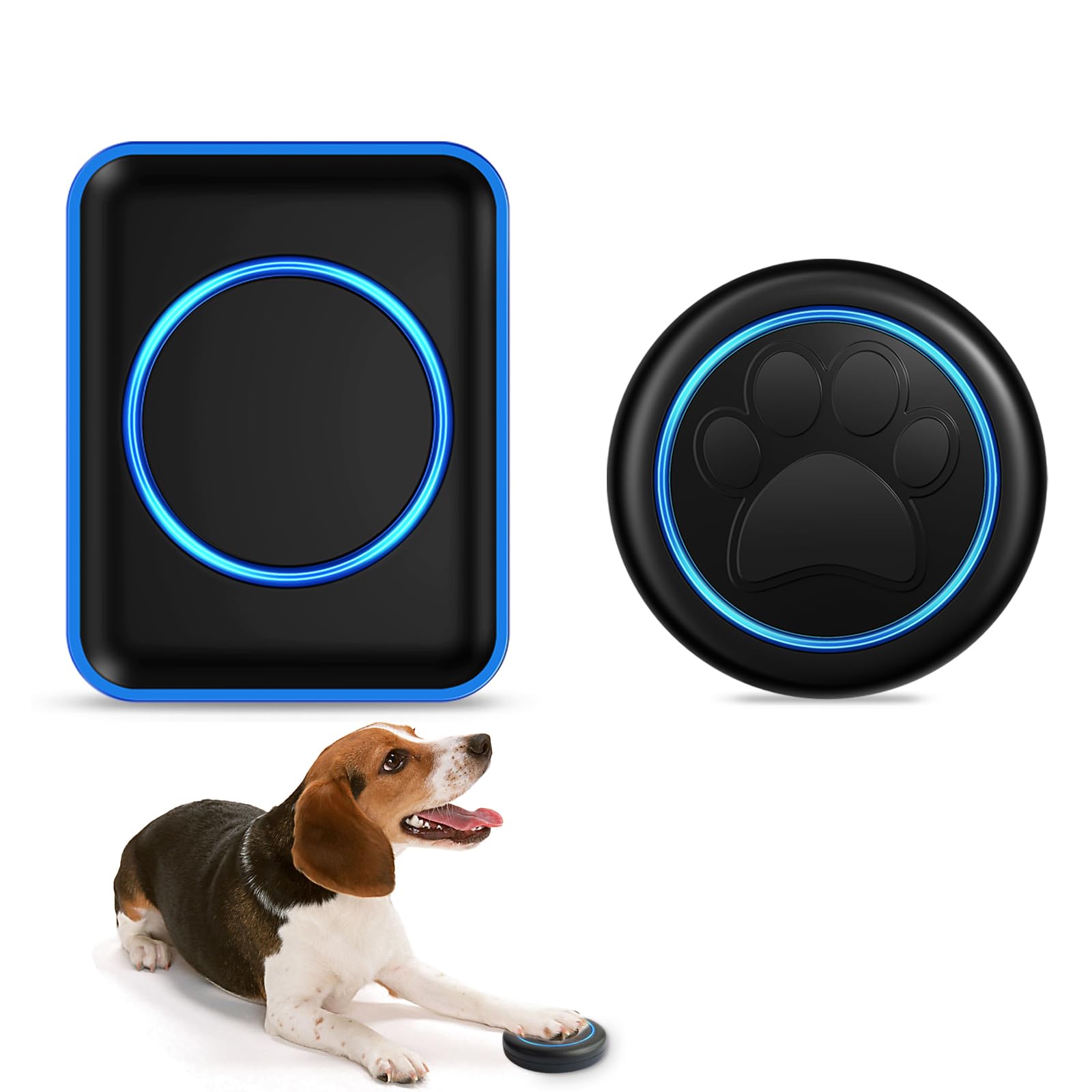 Full House Dog Doorbell For Potty Training, Wireless Pet Doggie Door Bell Training To Go Outside, Waterproof Touch Button, Over 