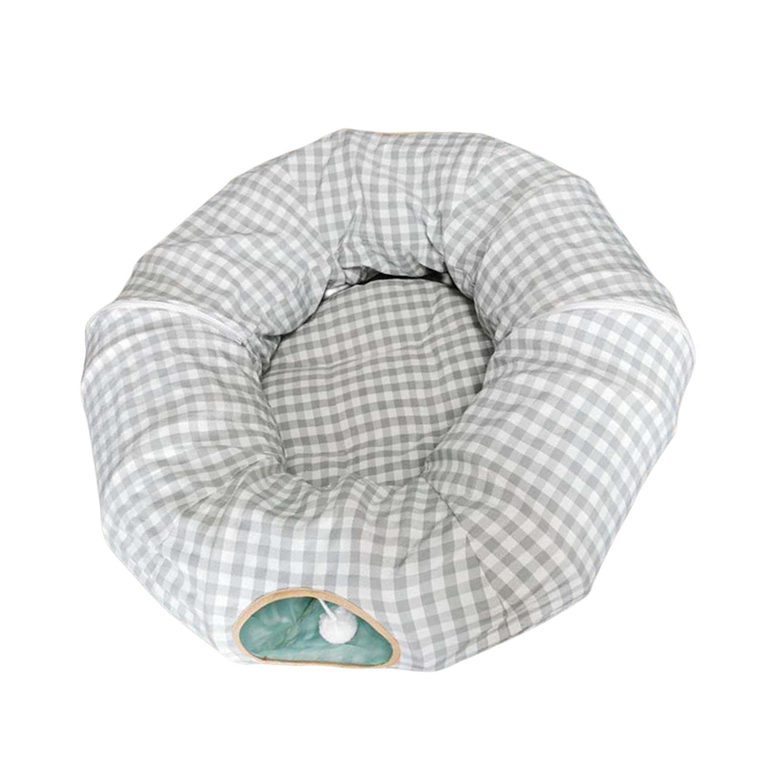 Enakshi Cat Tunnels Bed Collapsible With Hanging Ball Ferrets Kitten Tunnel Tube Toy Light Green | Pet Supplies | Cat Supplies |