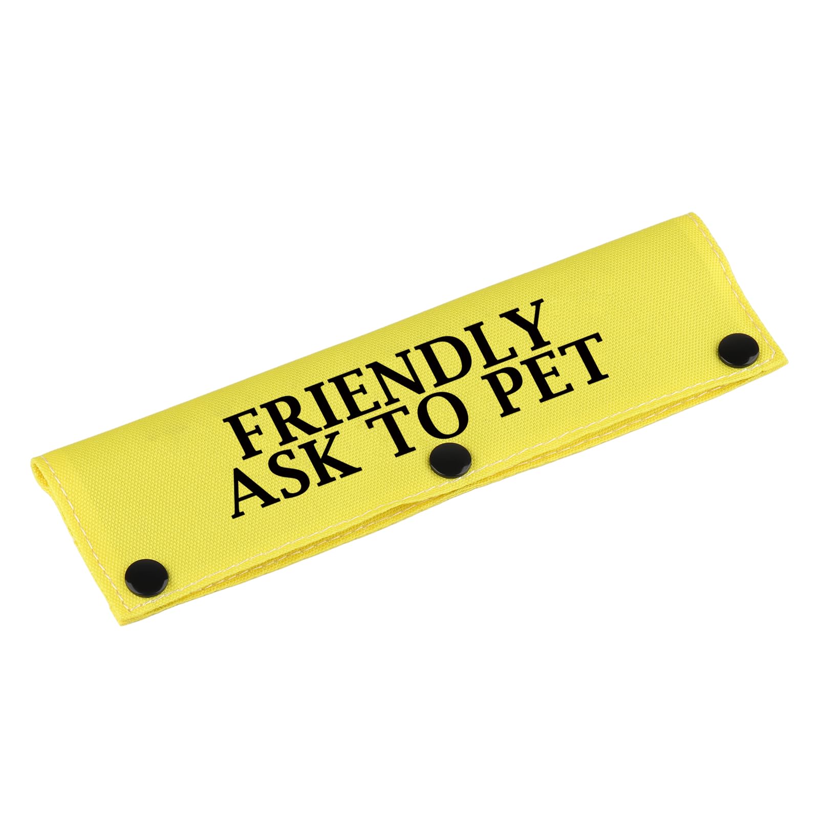 Special Needs Dog Leash Sleeve Friendly Ask To Pet Dog Leash Wrap Sleeve Alert Tag Pet Birthday Gift (Friendly Ask To Pet-Ye Sle