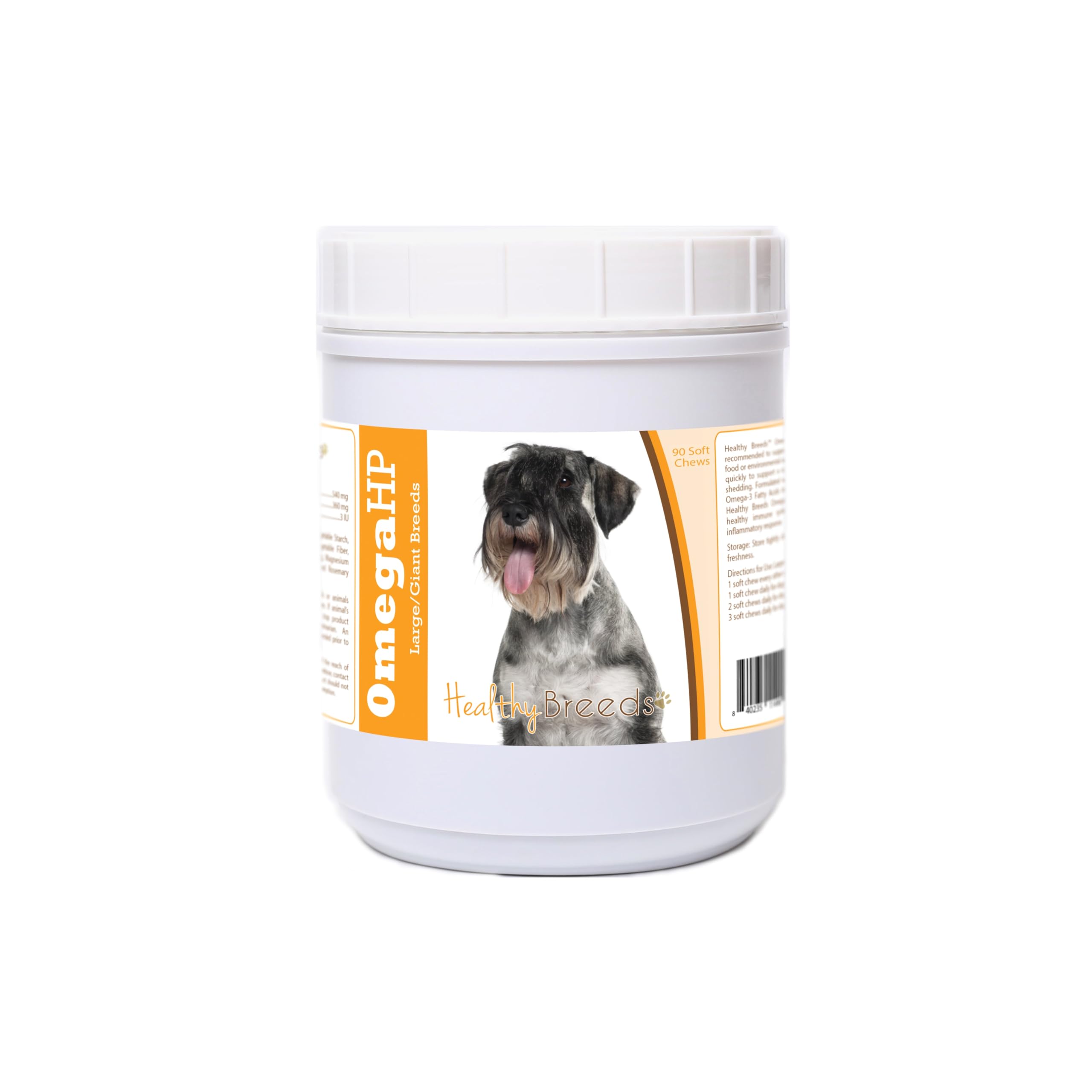 Healthy Breeds Standard Schnauzer Omega HP Fatty Acid Skin and Coat Support Soft Chews 90 Count