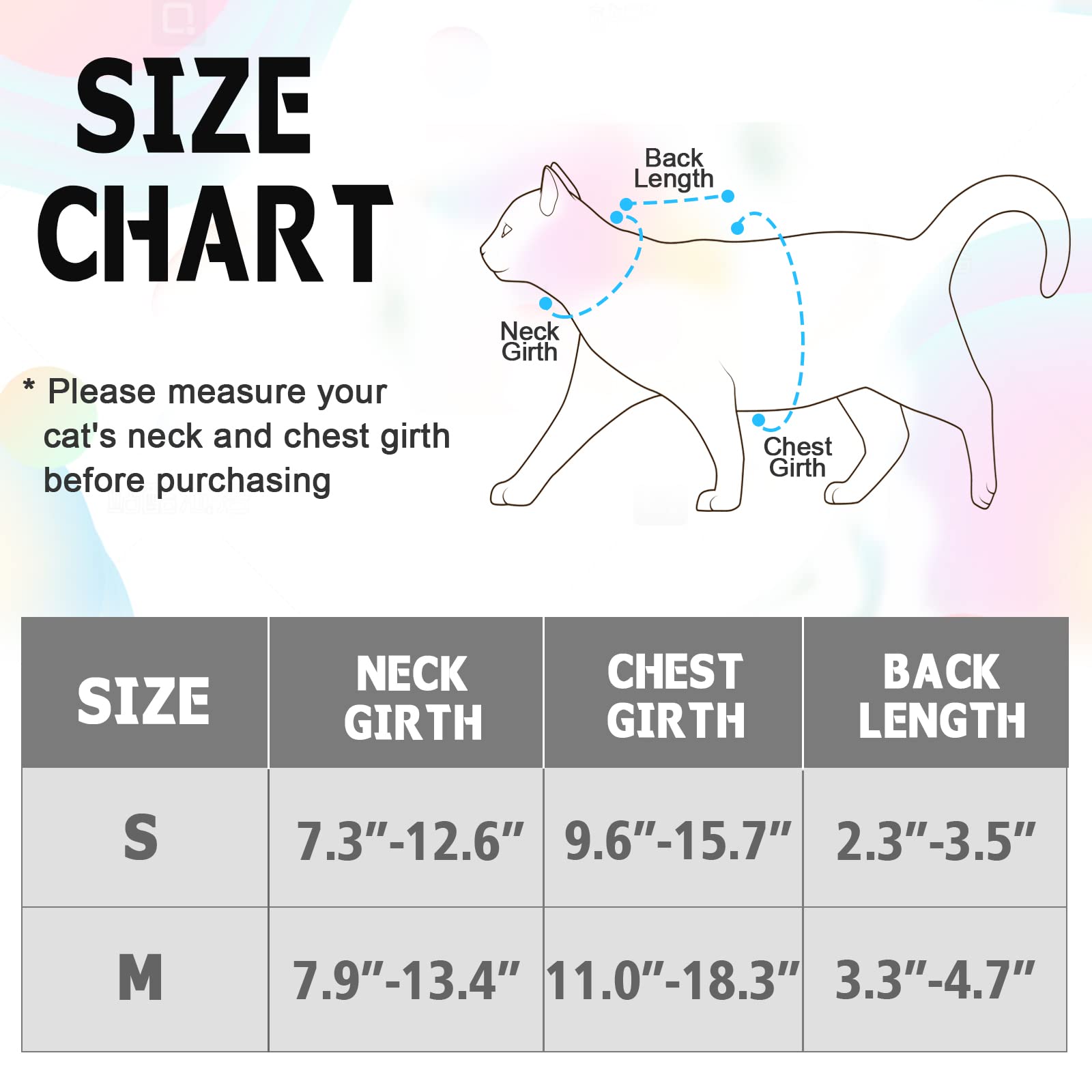 Supet Cat Harness And Leash Set Stylish Escape Proof Cat Vest Harness Adjustable Breathable Pet Harness With Reflective Trim Step-In Cat Leash And Harness For Cats Puppies M(Chest:11.0-18.3''