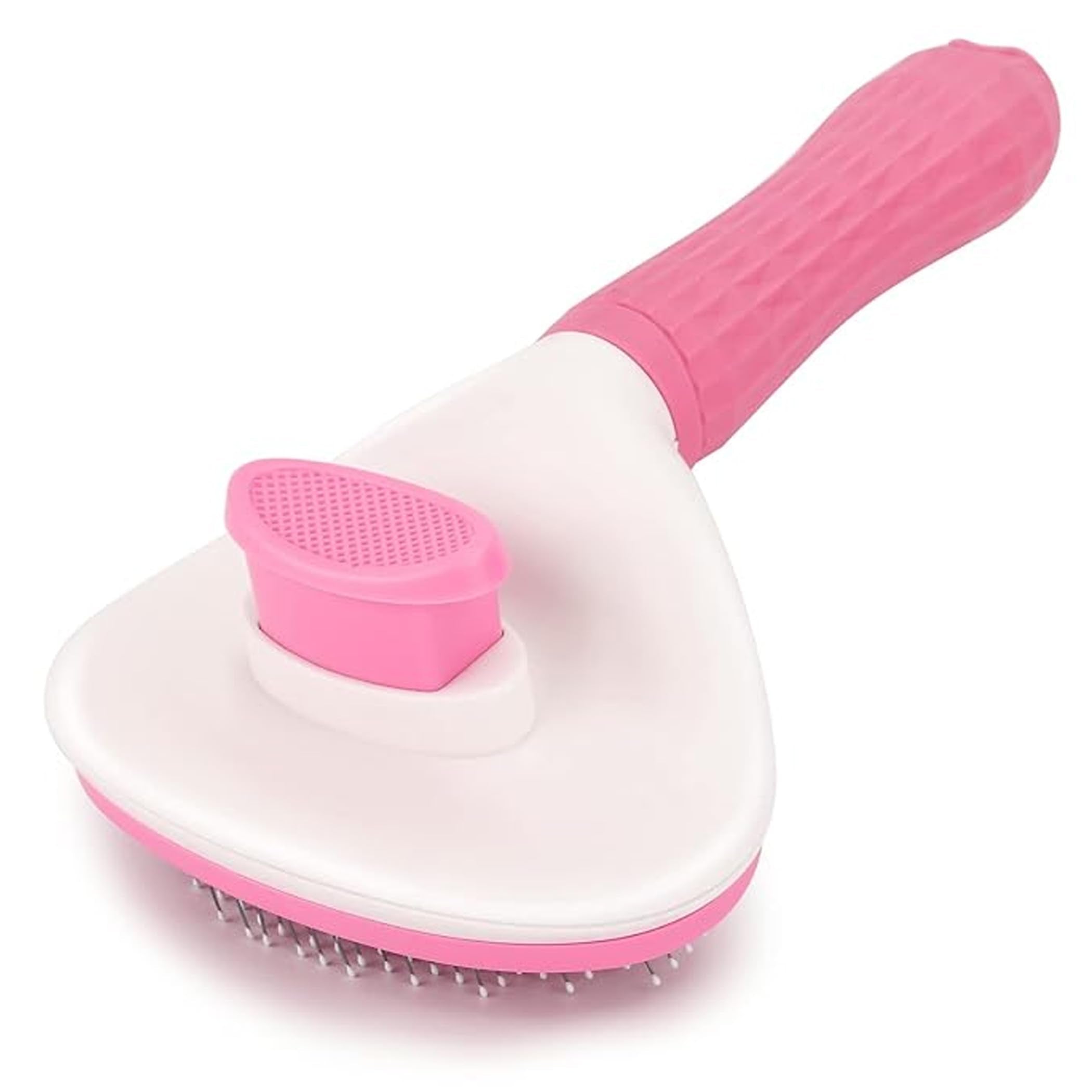 Brain Freezer Pets Self Cleaning Slicker Brush, Pet Grooming Shedding Brush For Dogs And Cats  Easy To Remove Loose Undercoat, 