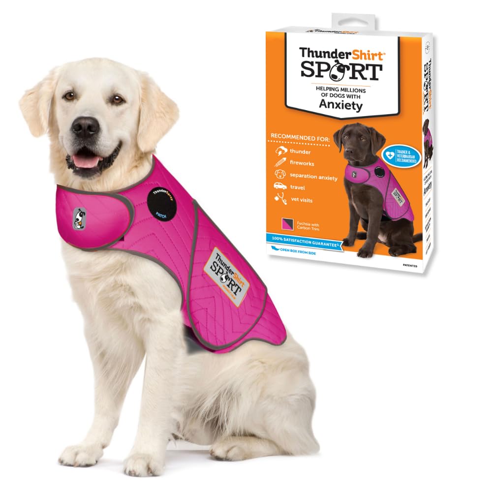 ThunderShirt for Dogs, X Large, Fuchsia Sport - Dog Anxiety Relief Calming Vest
