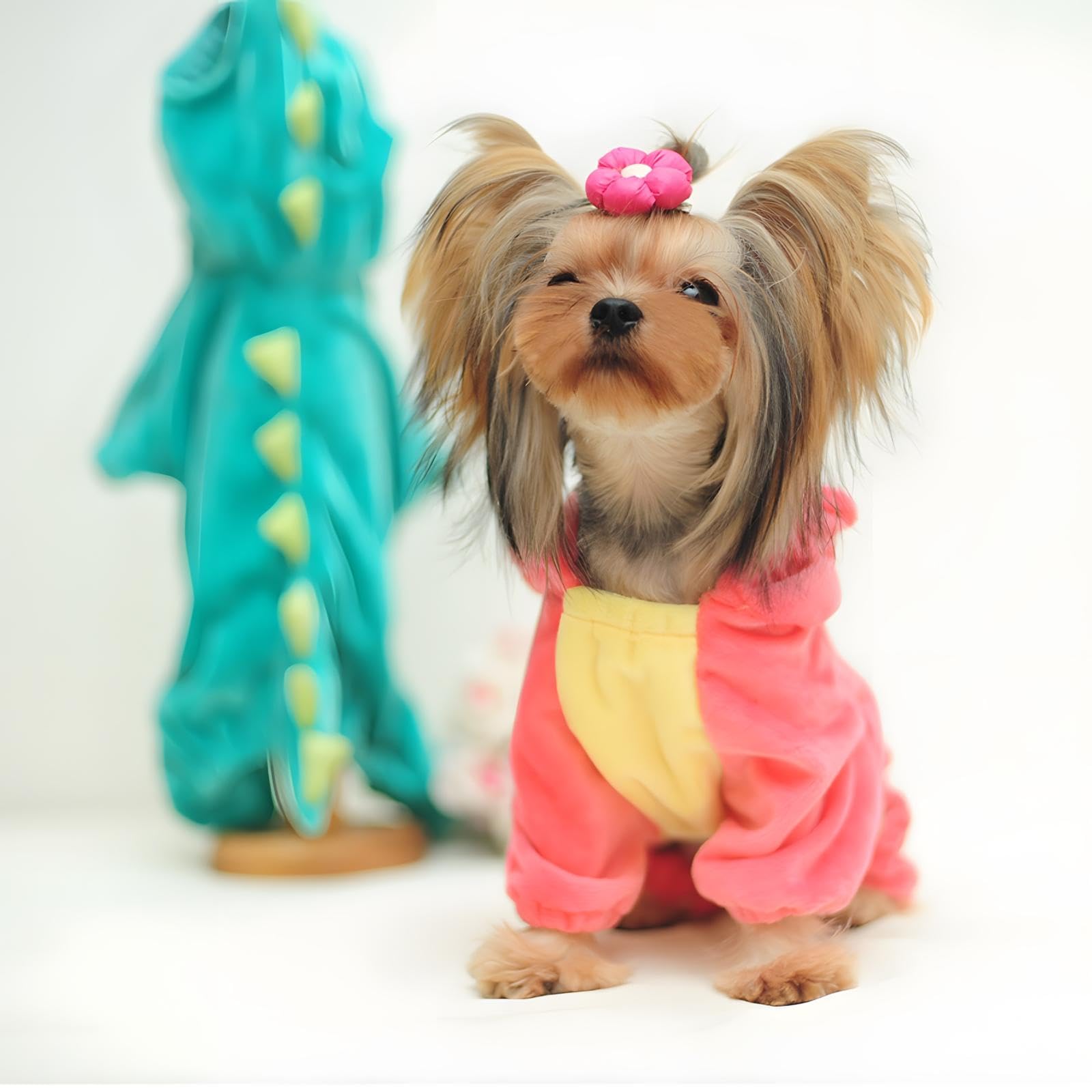 Nacoco Dog Dinosaur Design Costume Green Pet Clothes For Medium & Large Dog(Pink, 4Xl)
