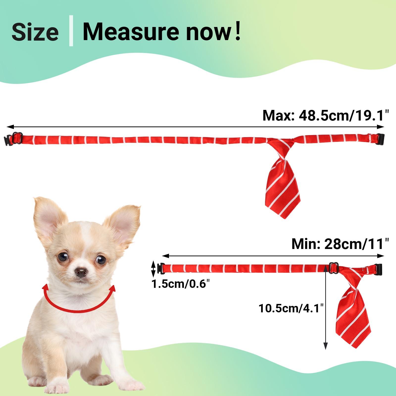 Segarty Dog Ties, 80 Pieces Dog Ties For Small Pets Adjustable Neck Ties Pet Collar Small Cat Neckties For Medium Large Puppy Gr