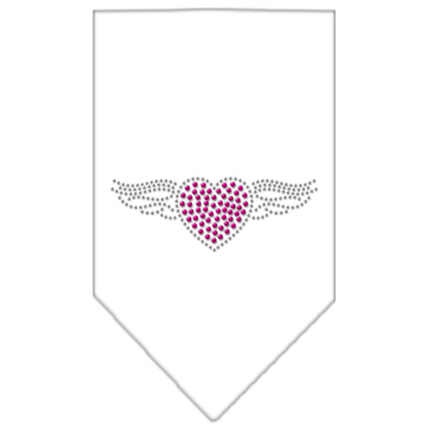 Mirage Pet Products Aviator Rhinestone Bandana, Large, White