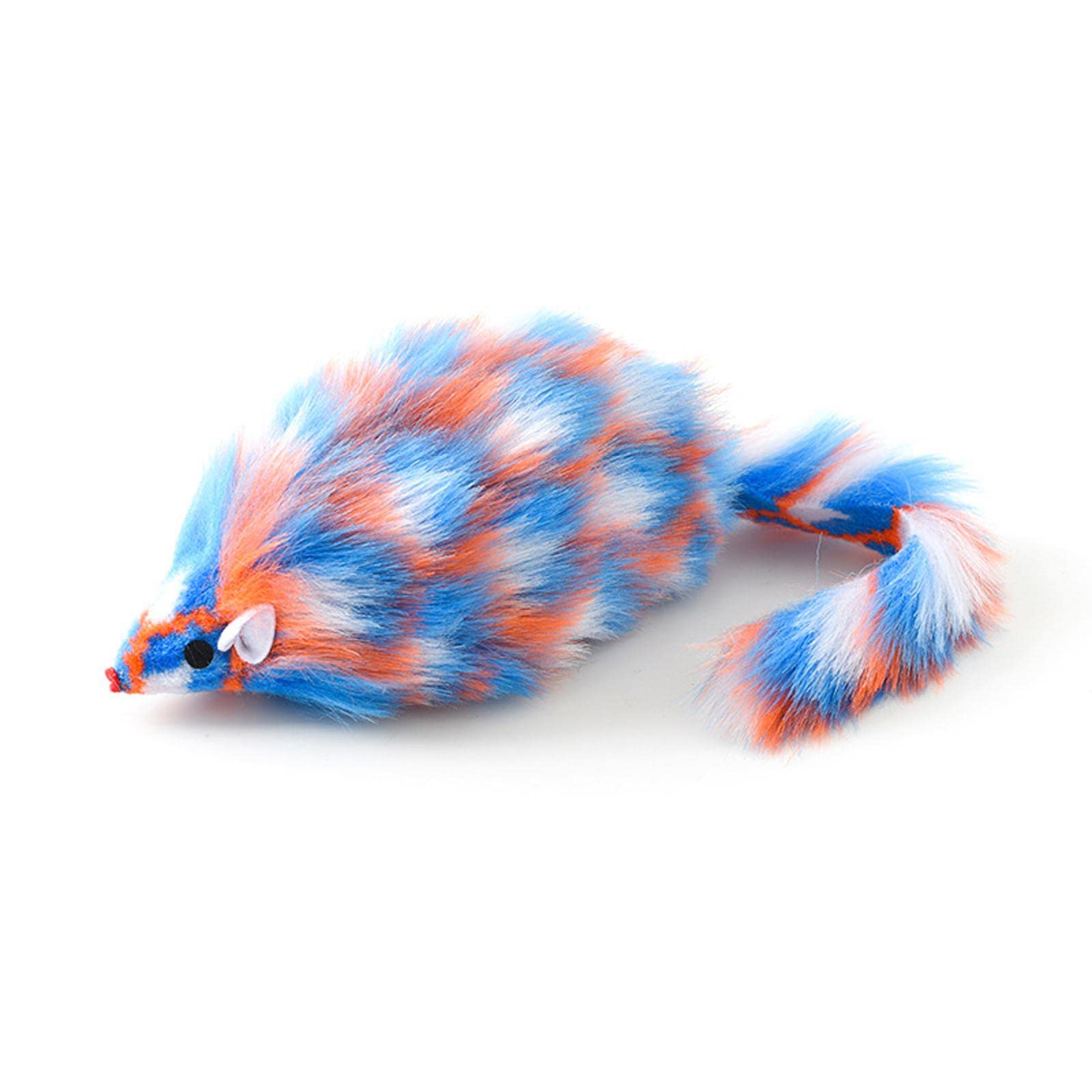 Myaddiction False Plush Mouse Cat Toys Funny Teaser For Interactive Game Kitten Colorful