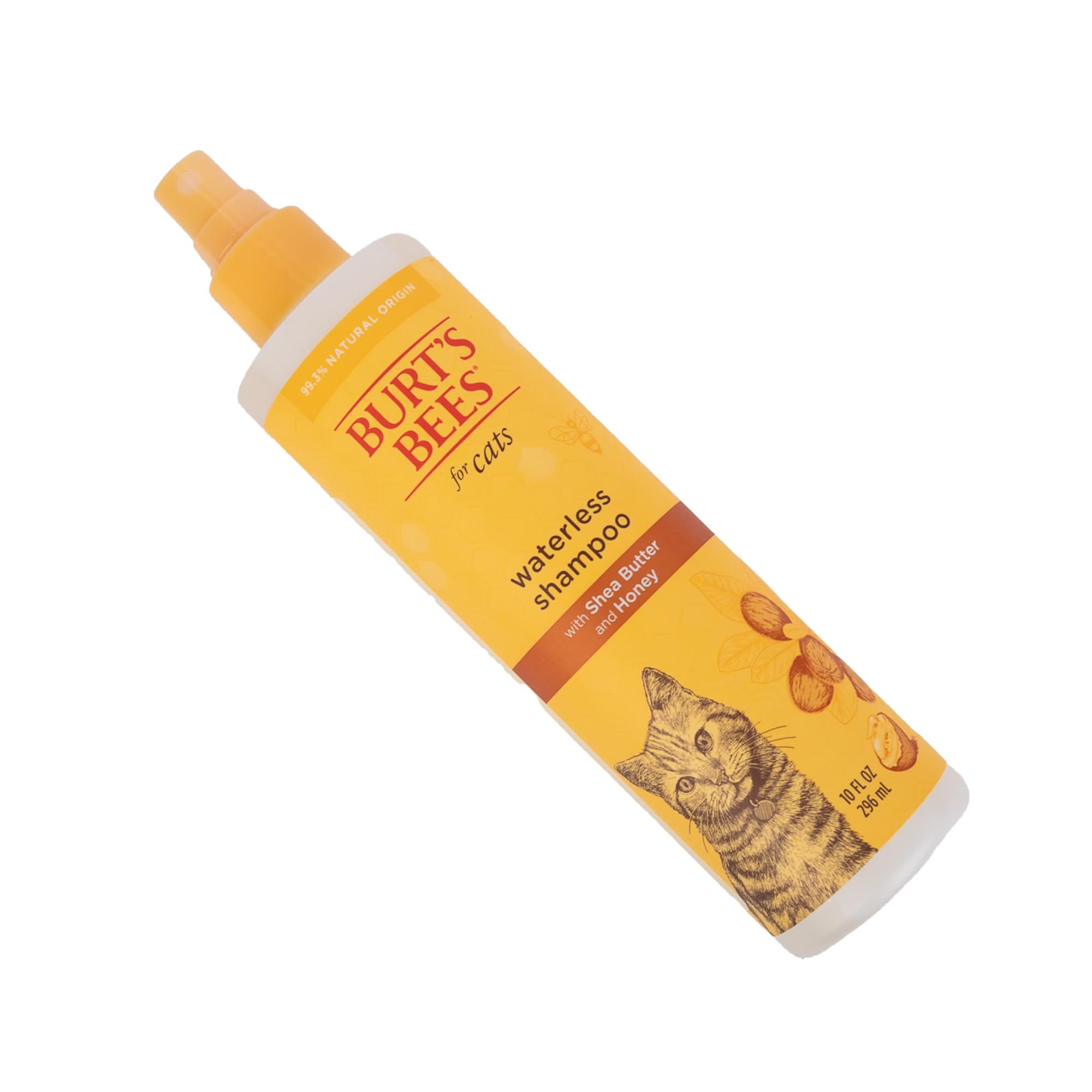 Burt'S Bees For Cats Waterless Shampoo With Apple & Honey | Dry Shampoo For Cats | Waterless Cat Shampoo Spray | Cruelty Free, Sulfate & Paraben Free, Ph Balanced For Cats, 10 Oz- 6 Pack