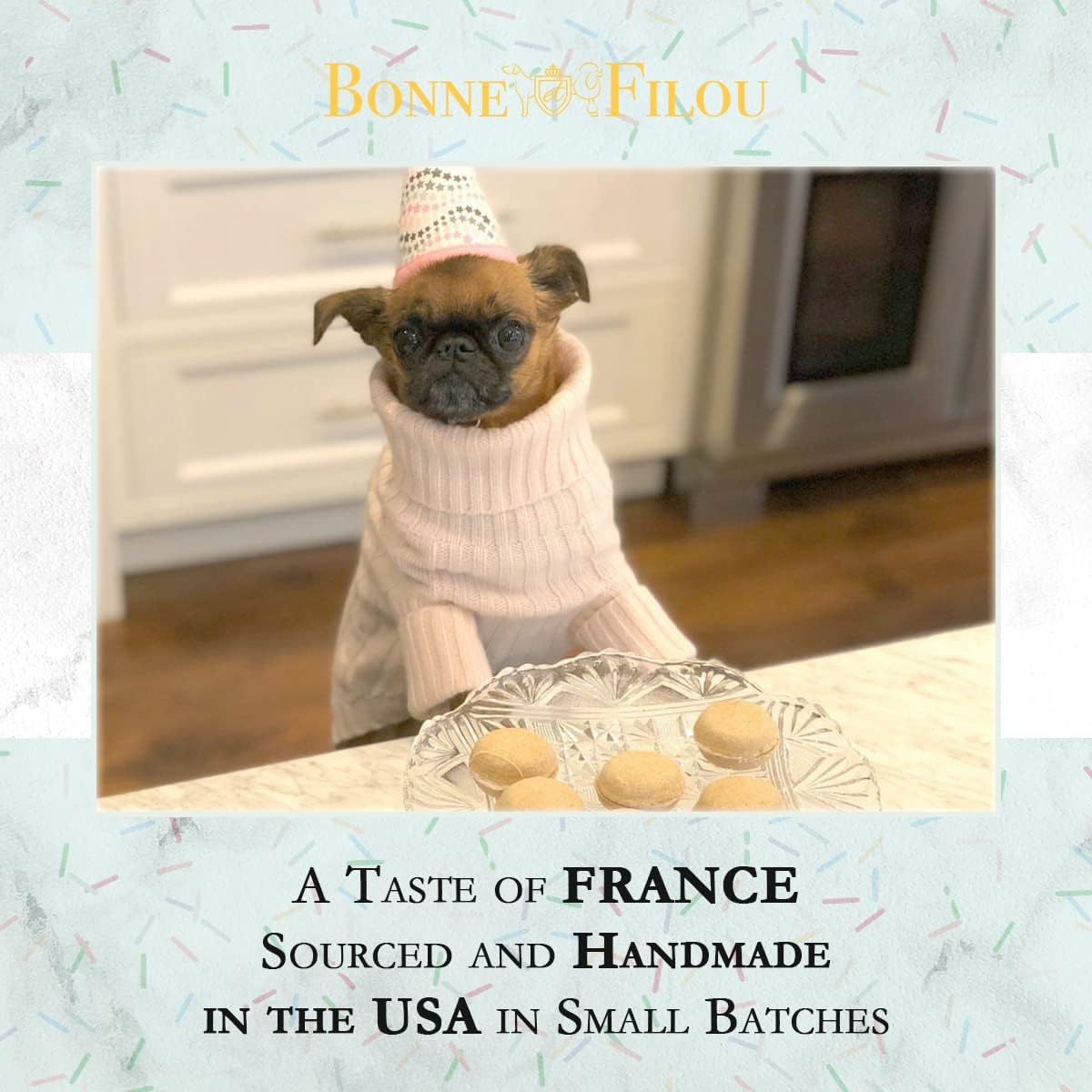 Dog Macarons - count of 6 (Dog Treats  Dog gifts)(D0102HIRLYU)