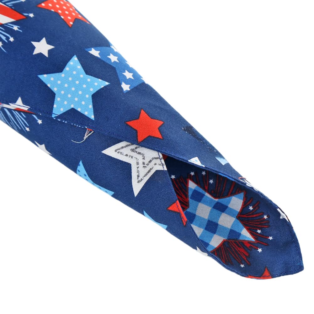 American Flag Dog Bandana 4Th Of July Pet Clothes Patriotic Reversible Triangle Bibs Scarf Accessories For Cats Animals