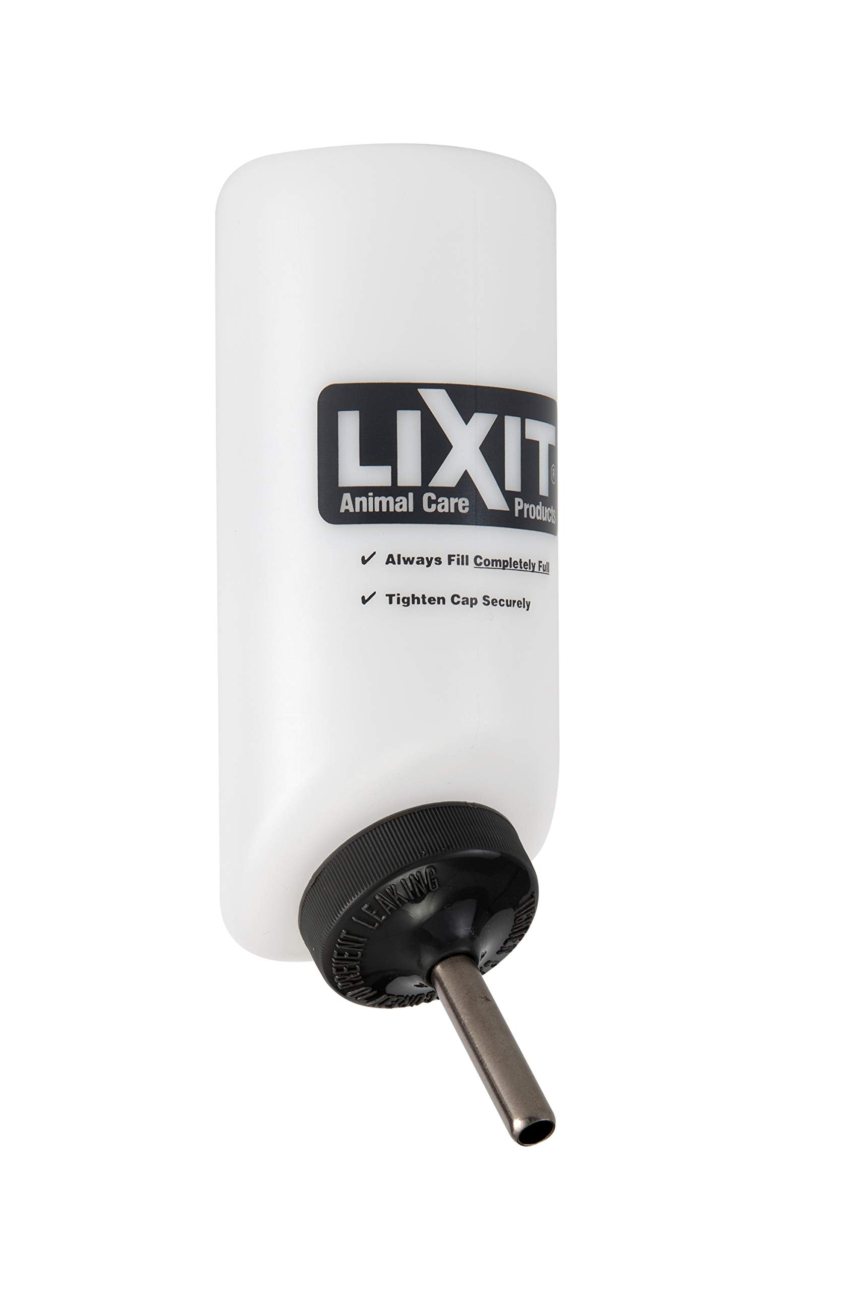 Lixit Pet Wide Mouth Water Bottle (16 Oz), Translucent, 8802