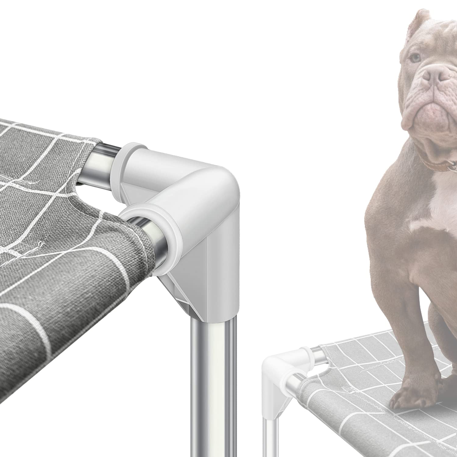 Elevated Dog Bed Pet Cot - Dog Cots Beds for Medium Dogs | Detachable Raised Cat Dog Pet Bed for Medium Dogs