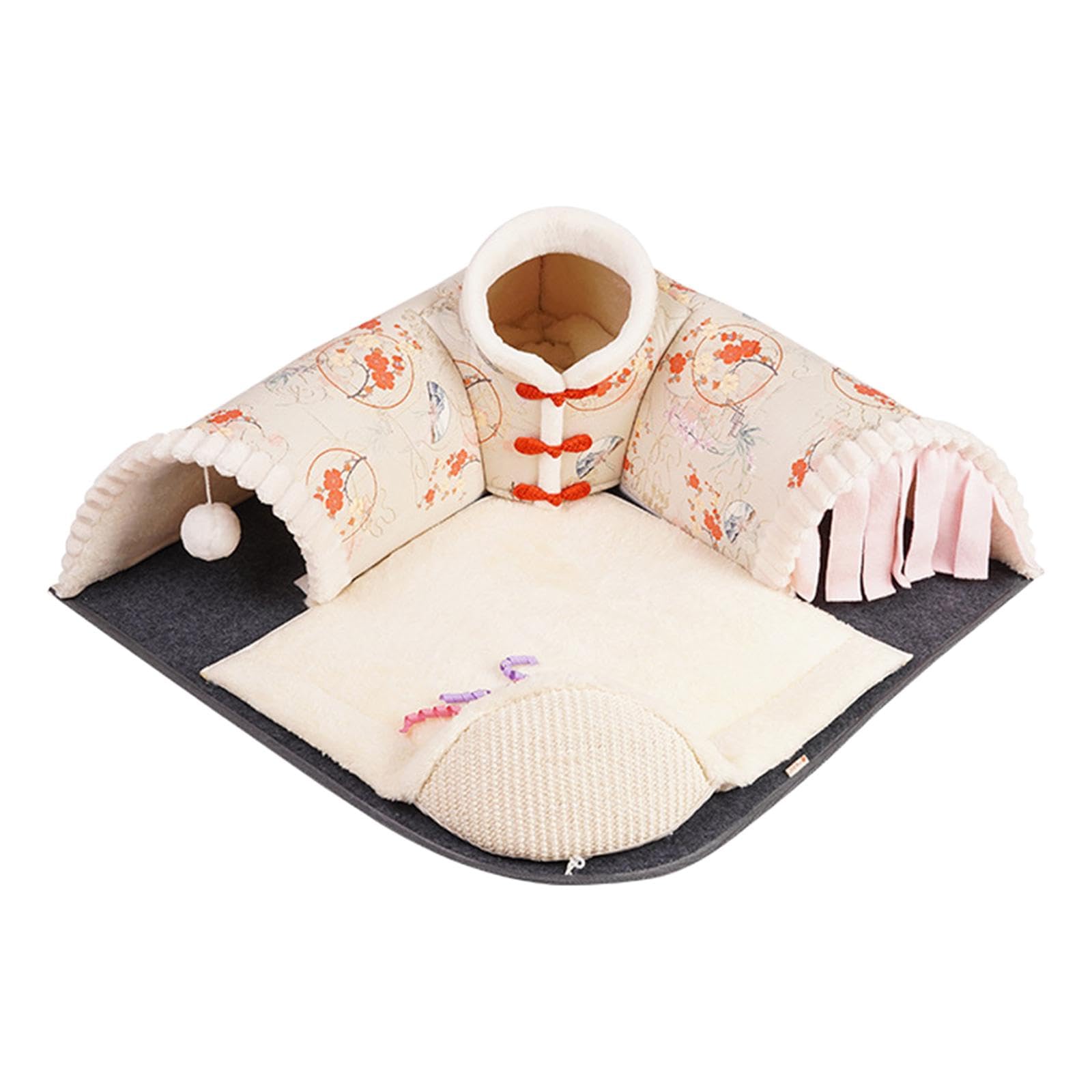 The Style Sutracreative Pet Cat Tunnel Bed Playing Hut For Indoor Cats Small Animals Rabbit Green|Pet Supplies | Cat Supplies | 