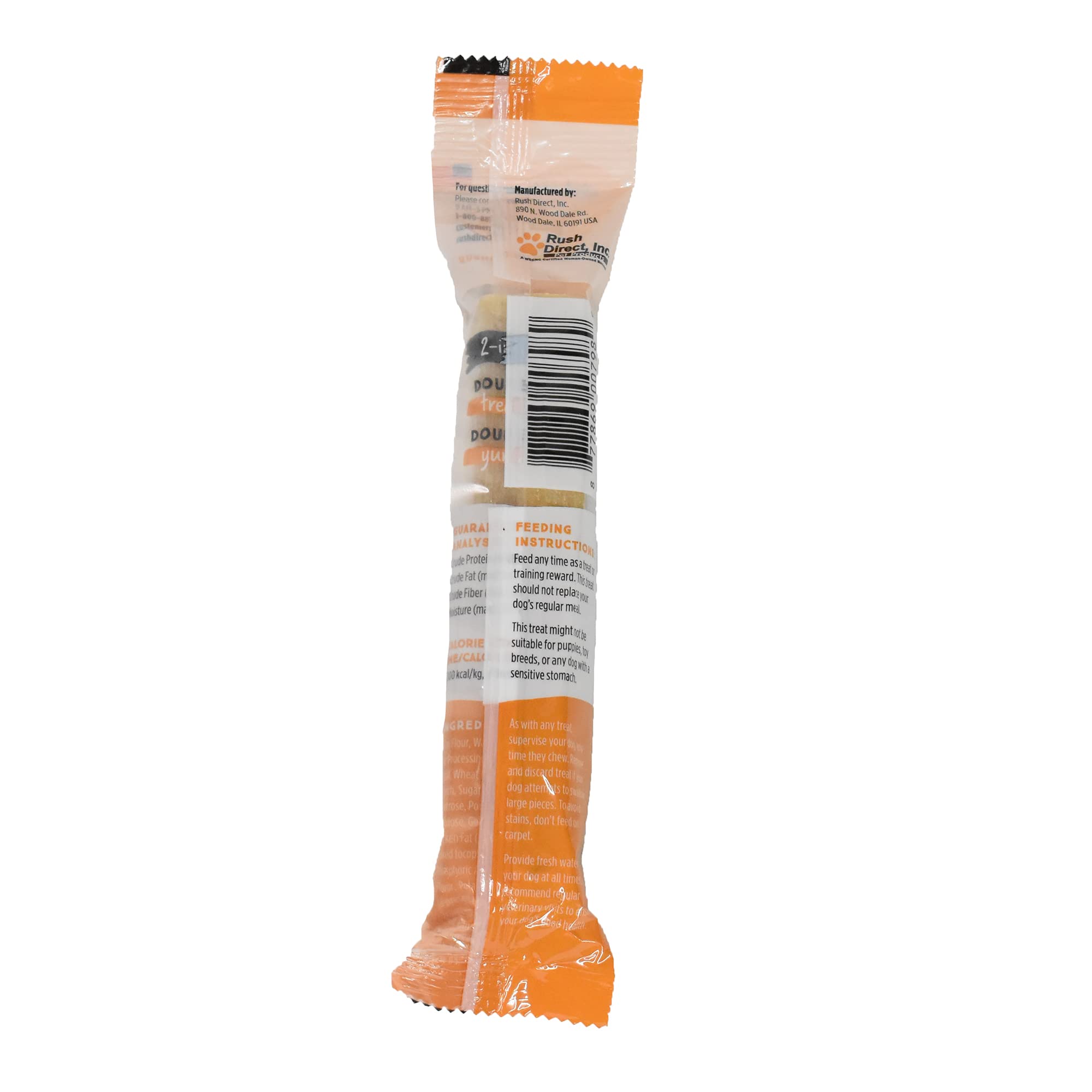 Ultra Chewy Peanut Butter Double Treat Bones: Long-Lasting Dog Treats Made in USA for Large and Small Breeds, Highly Digestible,