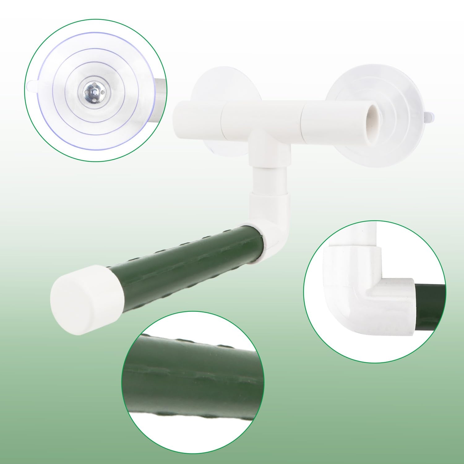 Hypeety Parrot Shower Perch Stand - Portable Plastic Suction Cup Platform for Small Birds