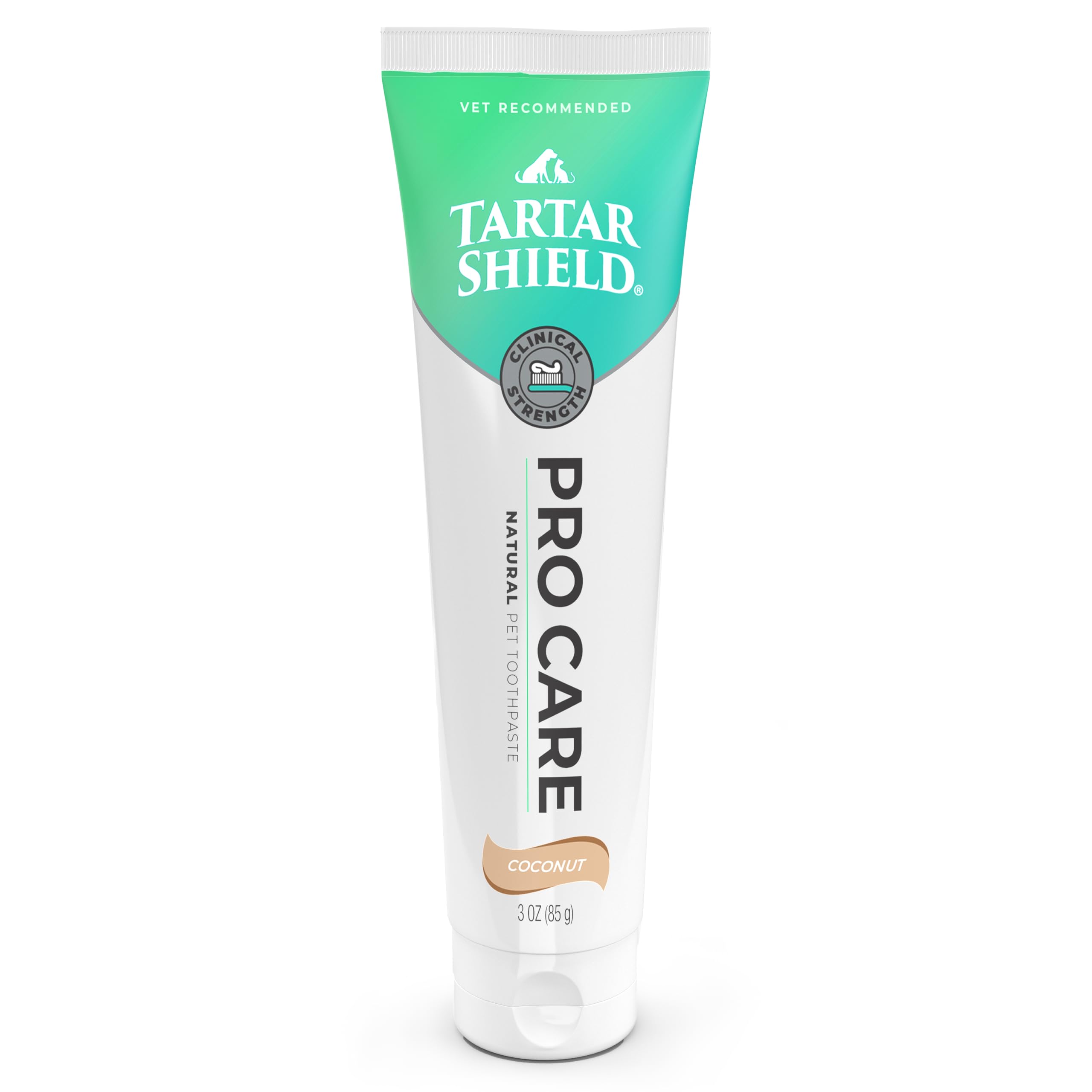 Tartar Shield Pro Care - Natural Enzymatic Pet Toothpaste - Protects Against Plaque & Tartar - Freshens Breath & Gently Removes 