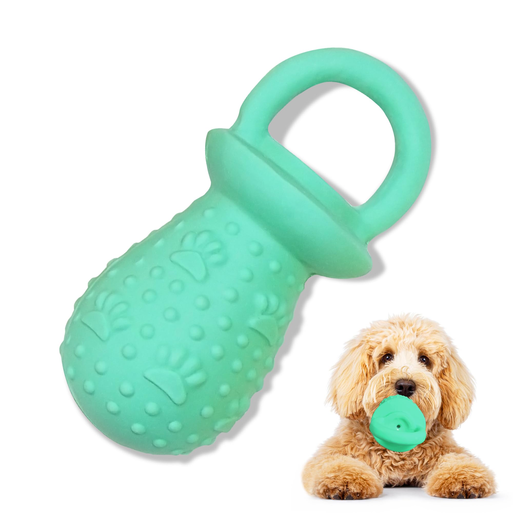 Llspet Latex Chew Dog Toys, Novelty Squeaky Pacifier Dog Toys, 5.2'' Durable Pacifier Dog Chew Toys For Small And Medium Dogs (G