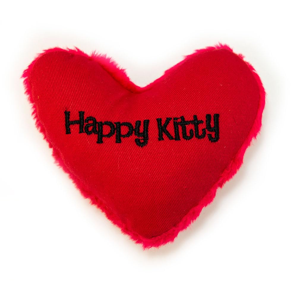 Yeowww Hearrrt Attack Catnip Toy, Happy Kitty