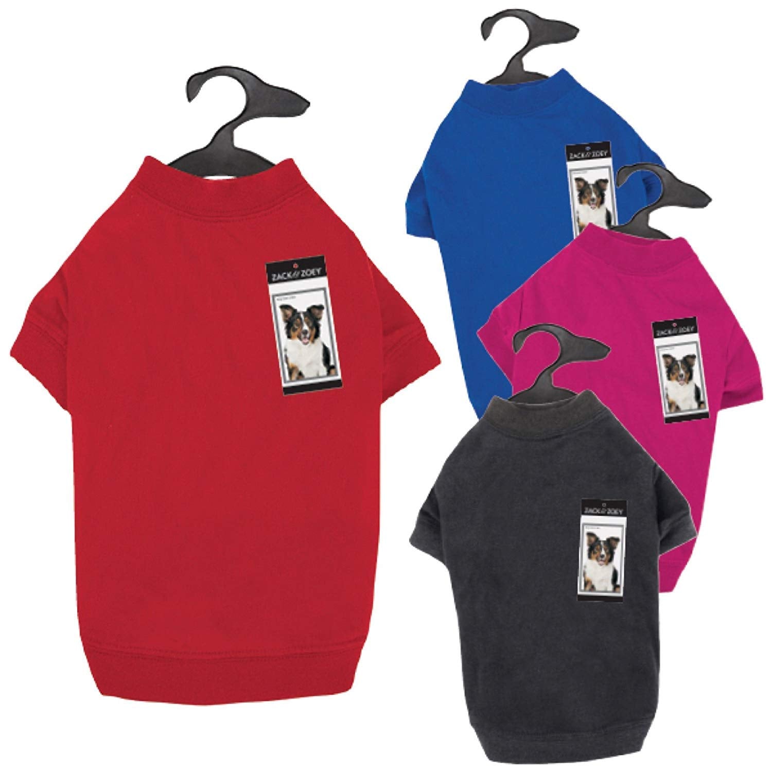 Zack & Zoey Basic Tee Shirt for Dogs, 16 Medium, Black