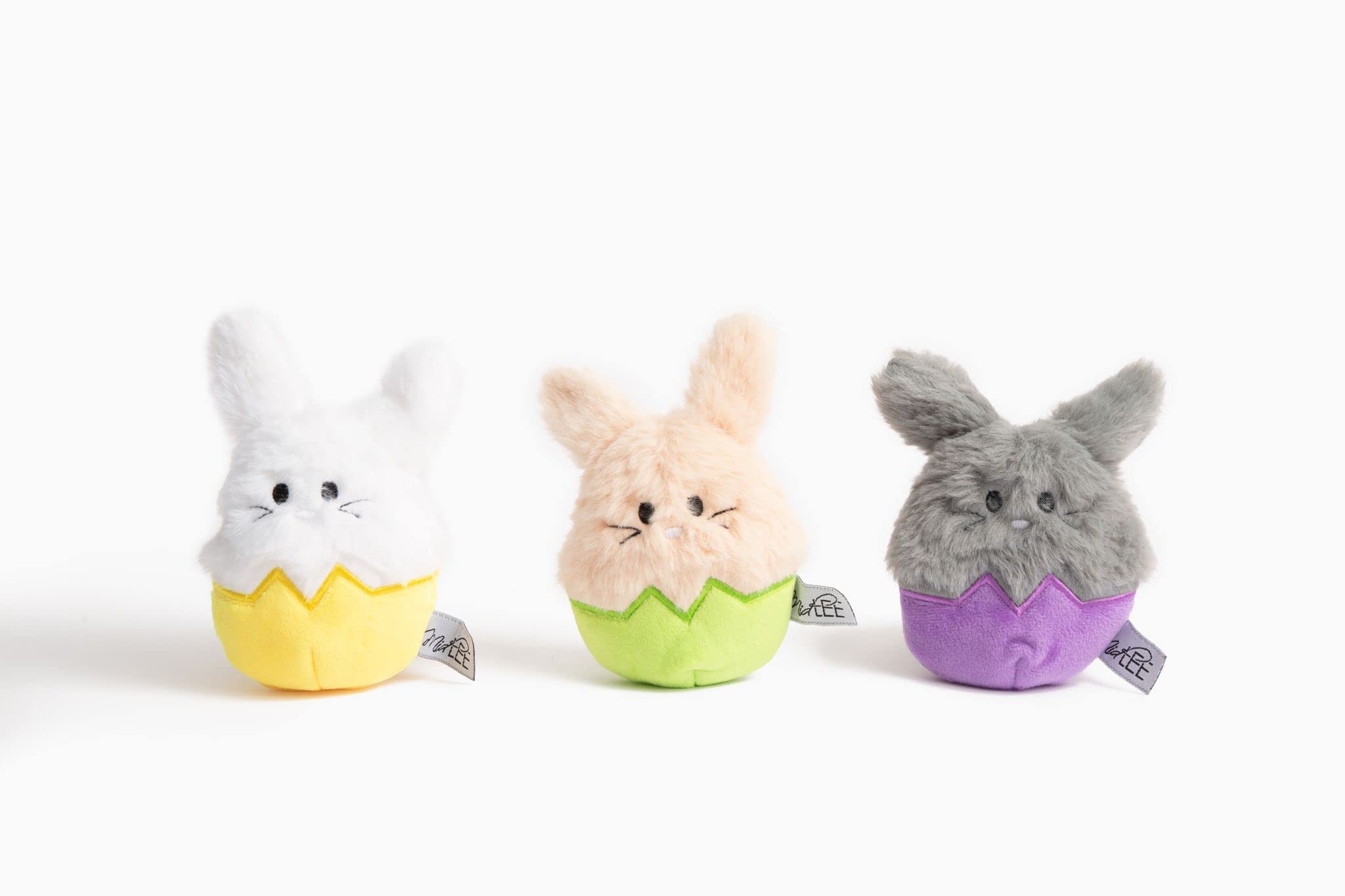 Midlee Easter Bunny Egg Dog Toys - Set Of 3