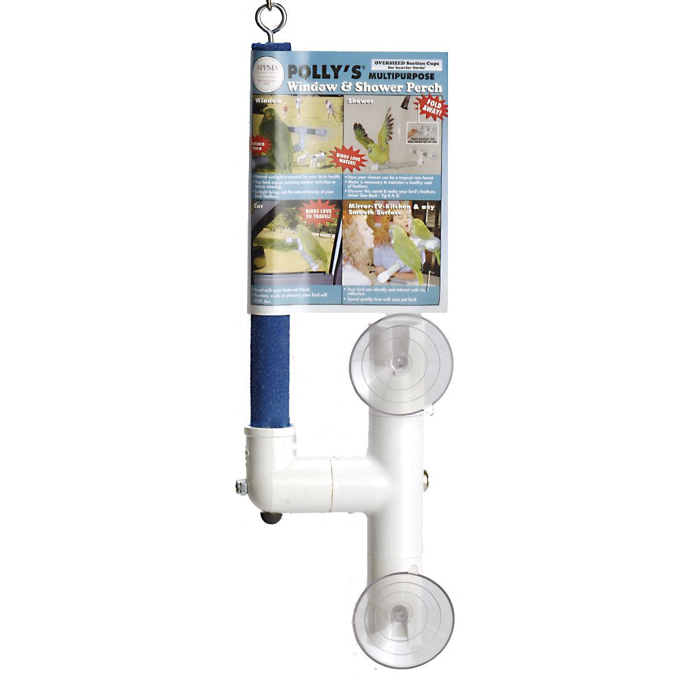 Polly'S Sandy Window And Shower Bird Perch, Small