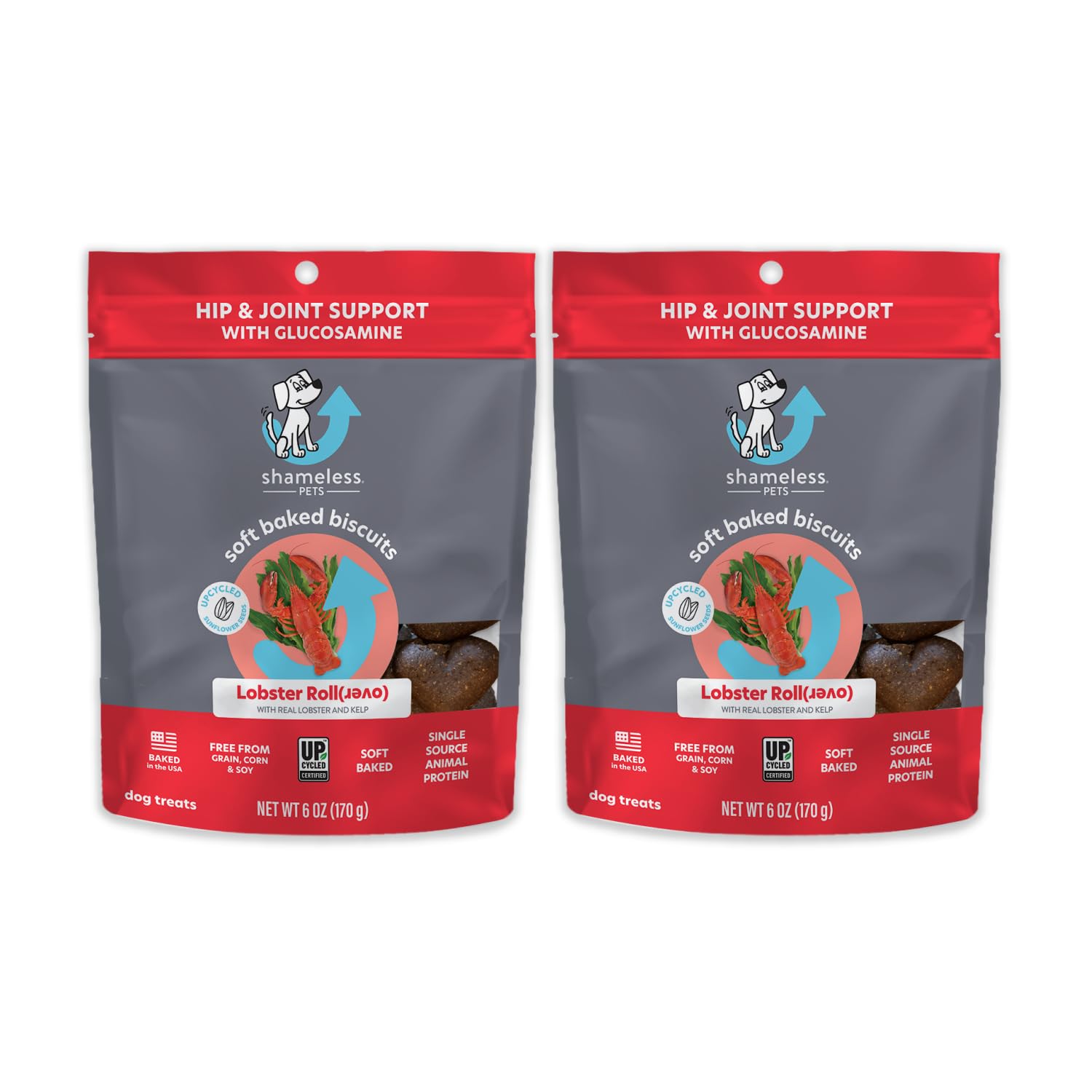 Shameless Pets Lobster Rollover Soft-Baked Biscuit, 6 OZ
