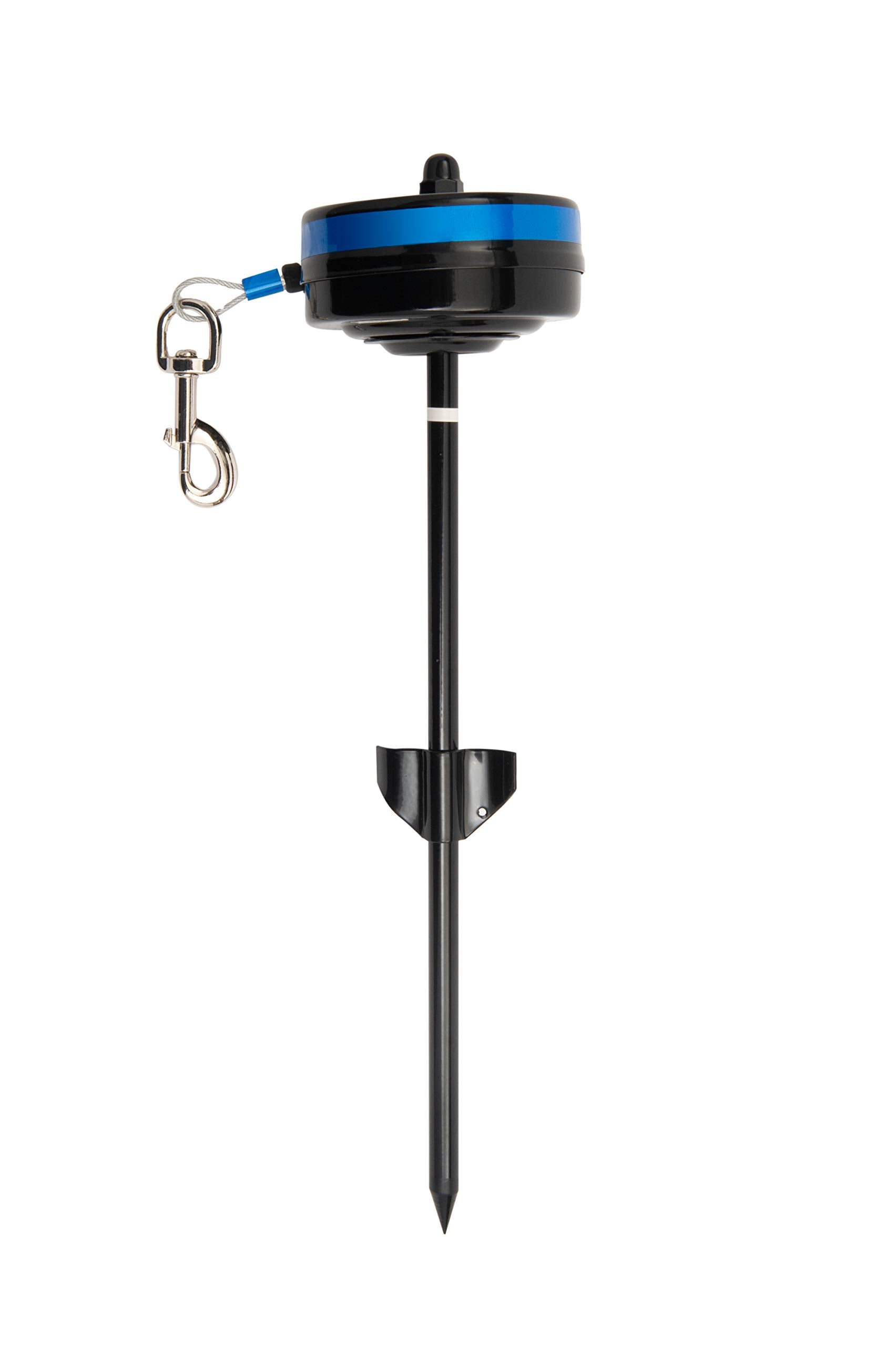 Lixit Bracket Mount And Stake Retractable Leash Tie Outs For Dogs (Stake+Bracket, Medium)