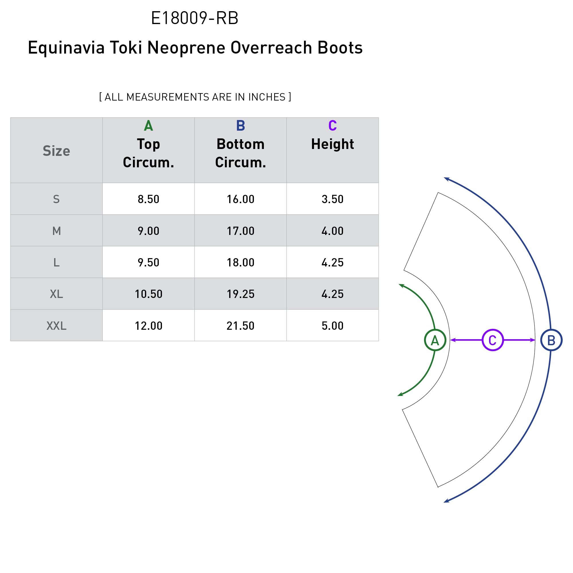 Equinavia Toki Bell Boots For Horses | Neoprene Overreach Boots - Royal Blue - L