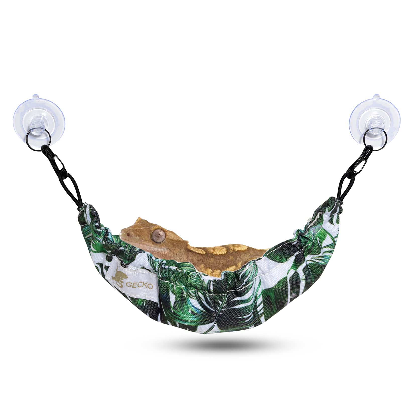 Crested Gecko Tank Accessories, Reptile Hammock, And Lizard Hammock (100% Polyester, 7.5 Inches X 2 Inches, One Suction Cups) Ac