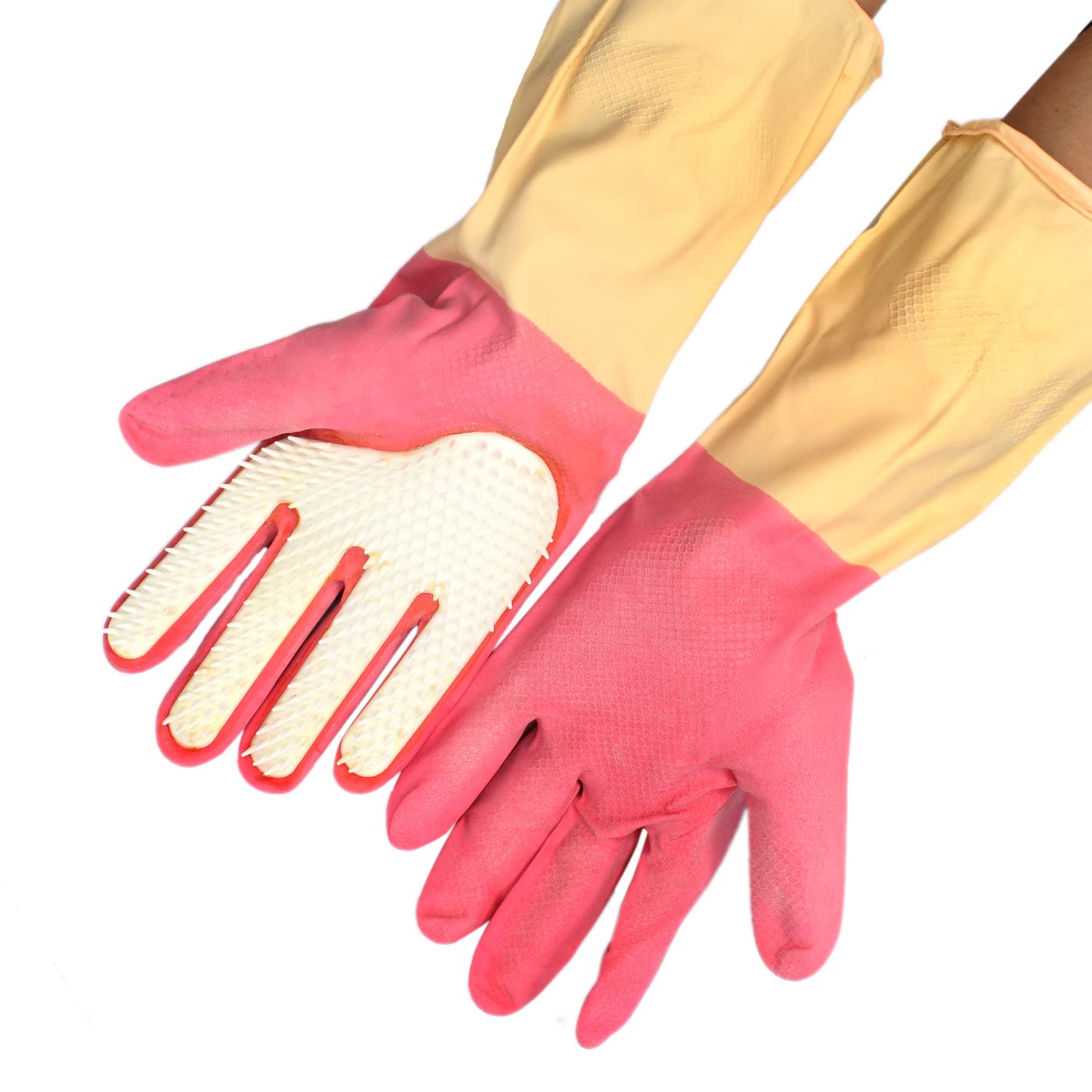 Kabello Pet Grooming Gloves Cat Brushes Gloves For Gentle Shedding  Efficient Pets Hair Remover Mittens (Multicolor)