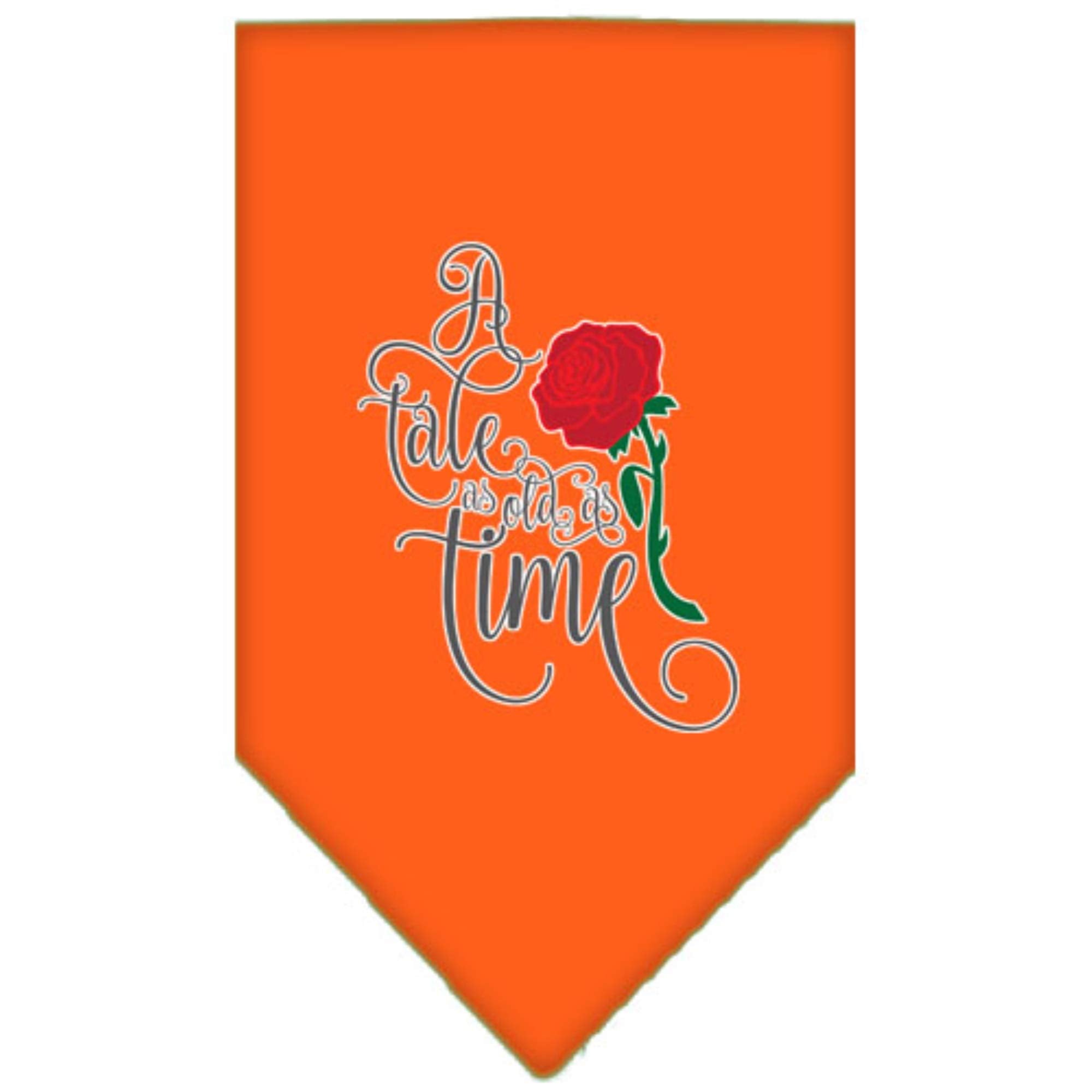 Mirage Pet Product Timeless Tale Screen Print Bandana Orange Small