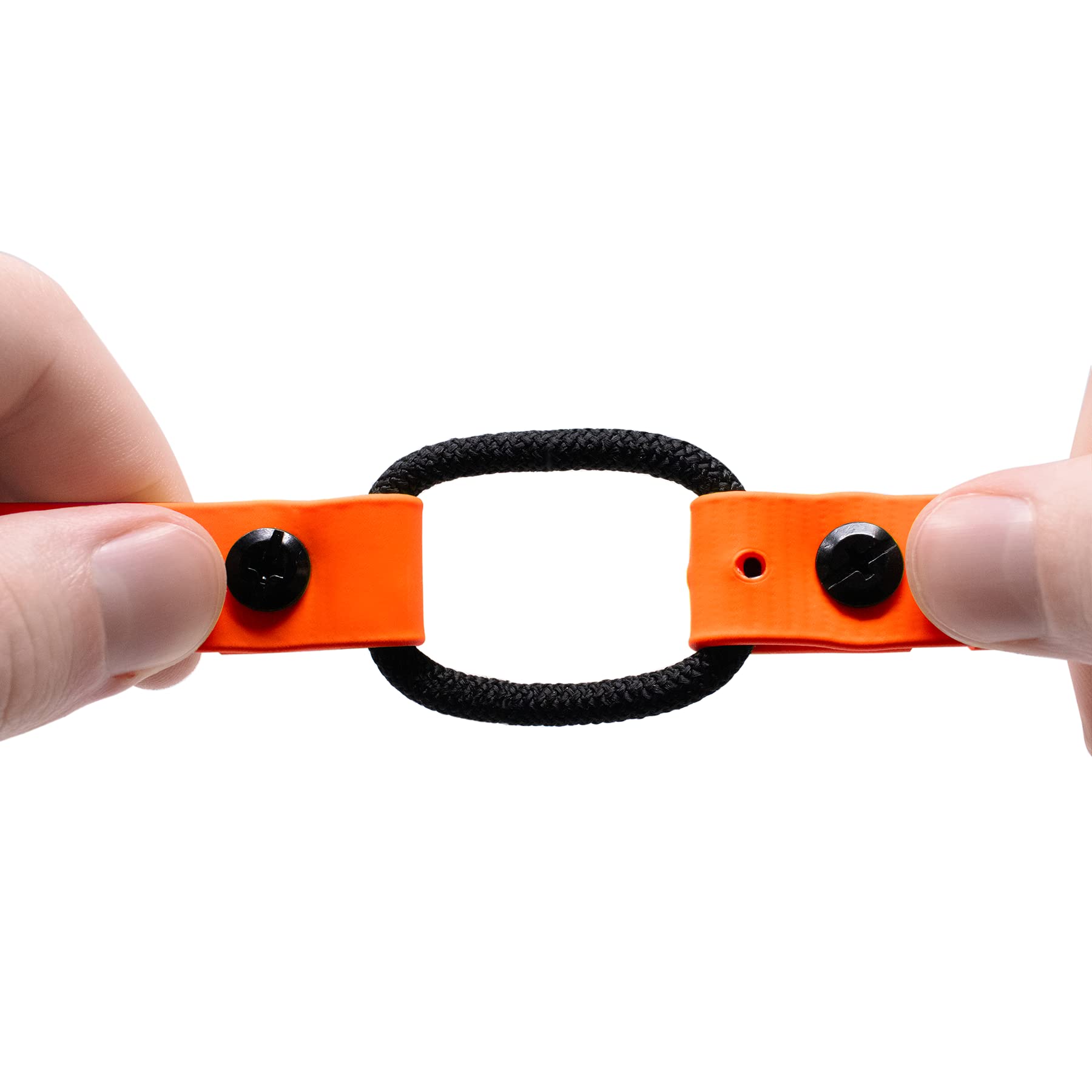 Educator Quick Snap Bungee Dog Collar, Biothane, Waterproof, Odorproof, Easy Connect And Disconnect Clasp And D Ring With Comfort Bungee Loop, Adjustable For Custom Fit, 3/4-Inch, Orange