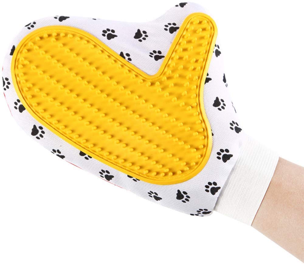 Dog Cat Bath Massage Gloves Short/Long Hair Cleaning Comb Dog Supplies Silicone Cleaning Brush Glove 25X17Cm
