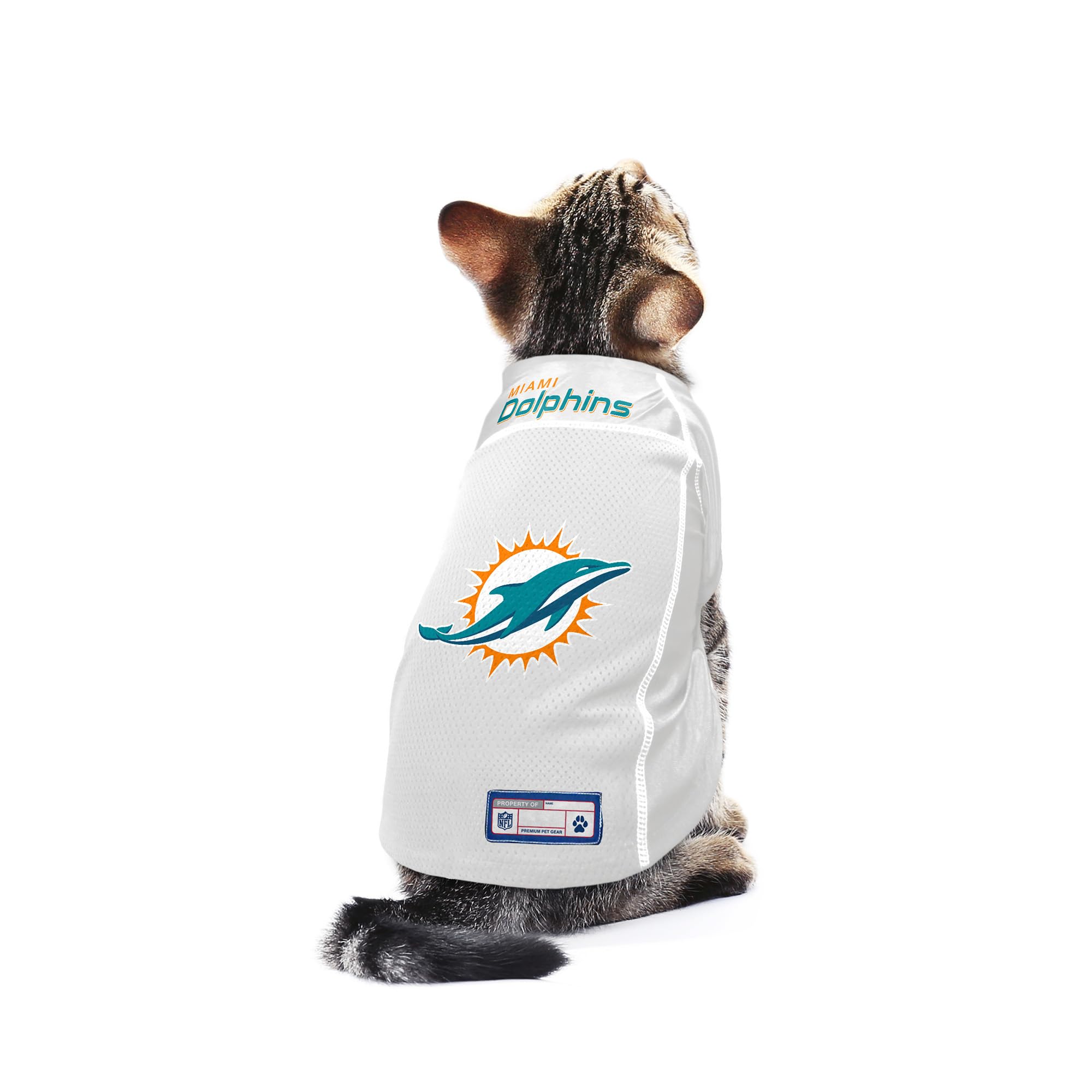 Littlearth Unisex-Adult Nfl Miami Dolphins Basic Pet Jersey, Team Color, X-Large, (320134-Dolp-Xl)