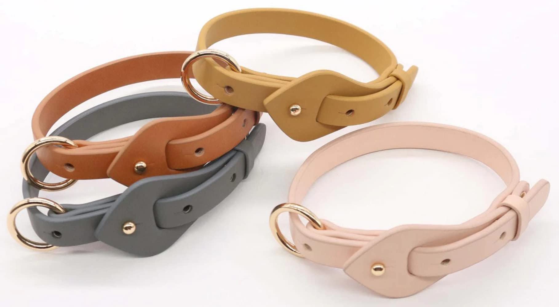 Pet Life Ever-Craft Boutique Series Adjustable Designer Leather Dog Collar, Sm, Brown