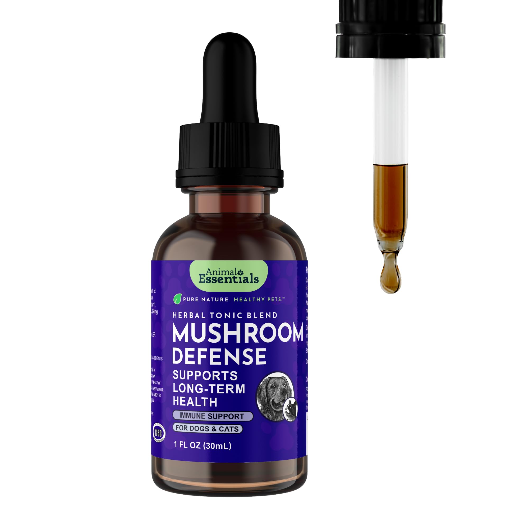 Animal Essentials Super Immune Support for Dogs & Cats, 1 fl oz - Ol Complex, Promotes Healthy Immune System