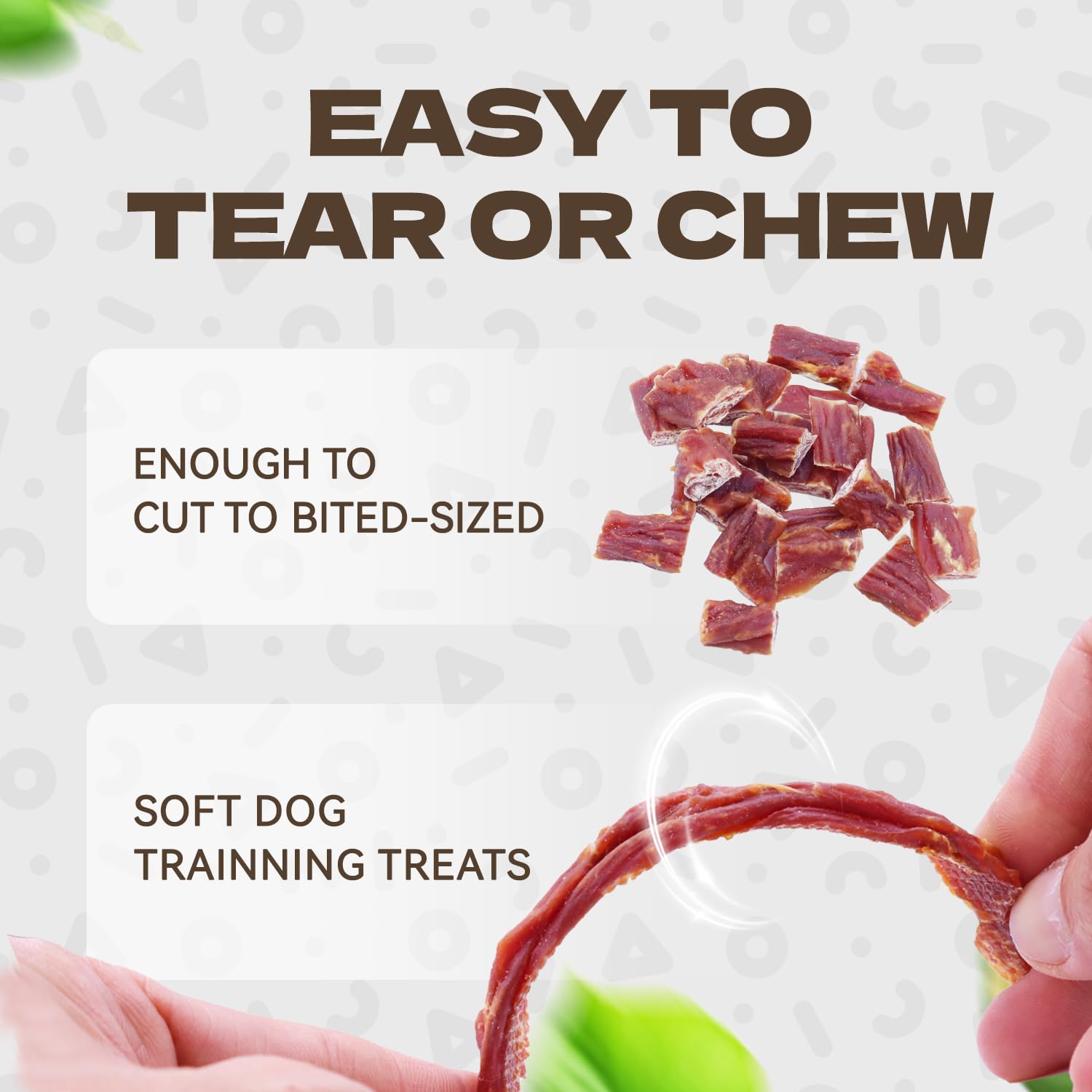 KUADELRO Duck Jerky Dog Treats - Soft, Rawhide-Free Chews for Dogs - 10.58oz, Healthy Snacks for All Breeds
