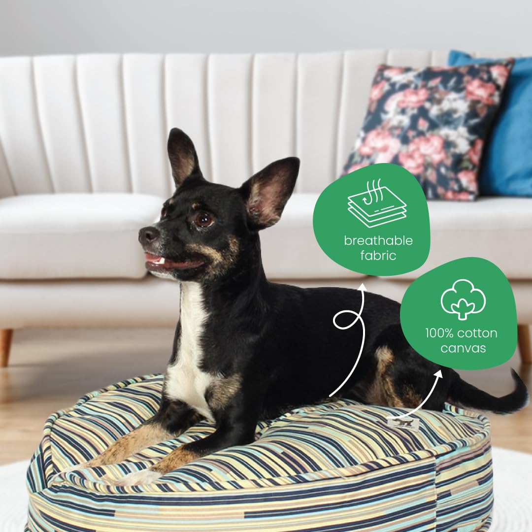 Molly Mutt Huge Dog Bed Cover - I Dont Like Mondays Print - Measures 36 X45X5- 100% Cotton - Durable - Breathable - Sustai