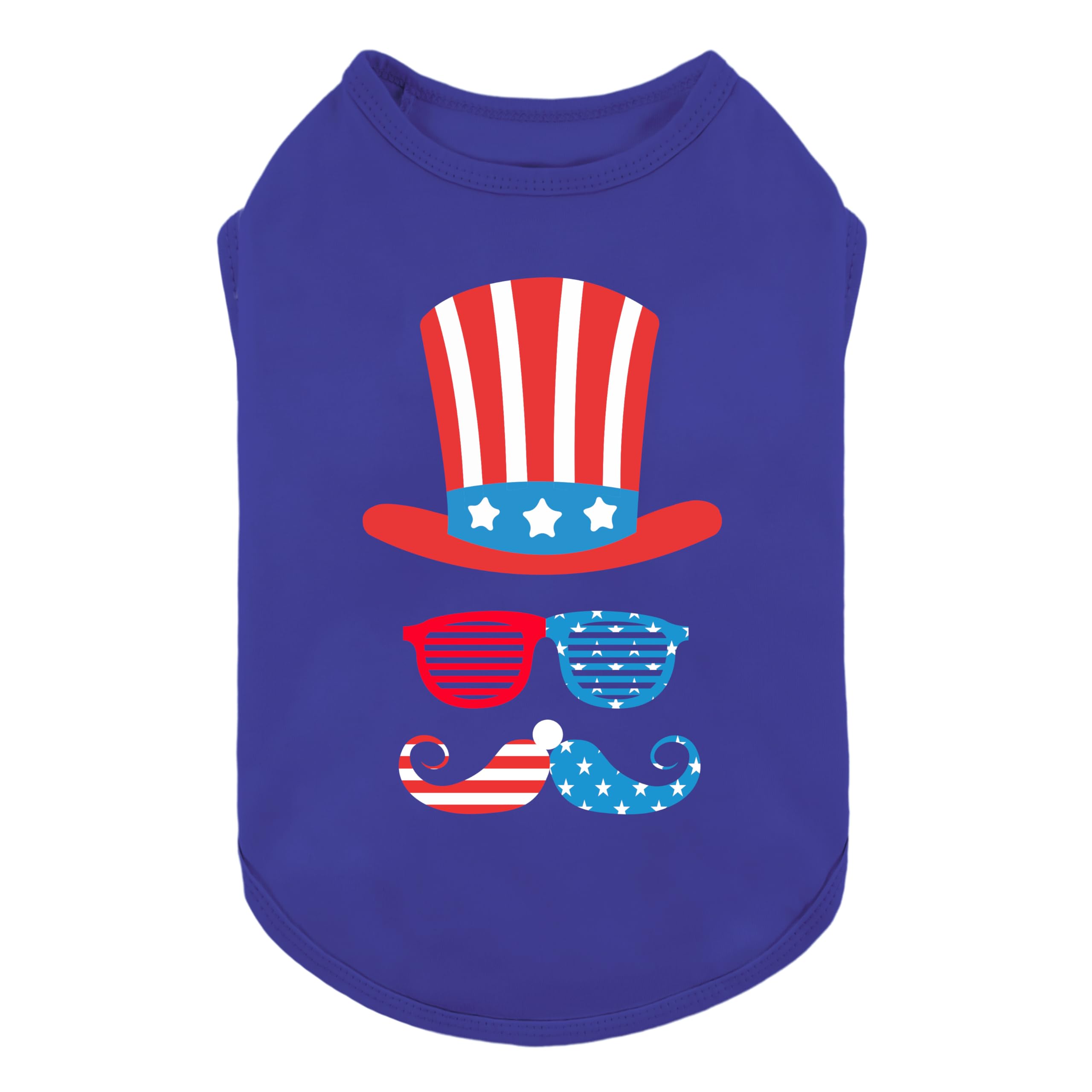 Fitwarm Patriotic Funny Dog Shirt, 4Th Of July Outfit For Small Dogs Boy Girl, Festive Pet Clothes, Red, White, Blue, Xl
