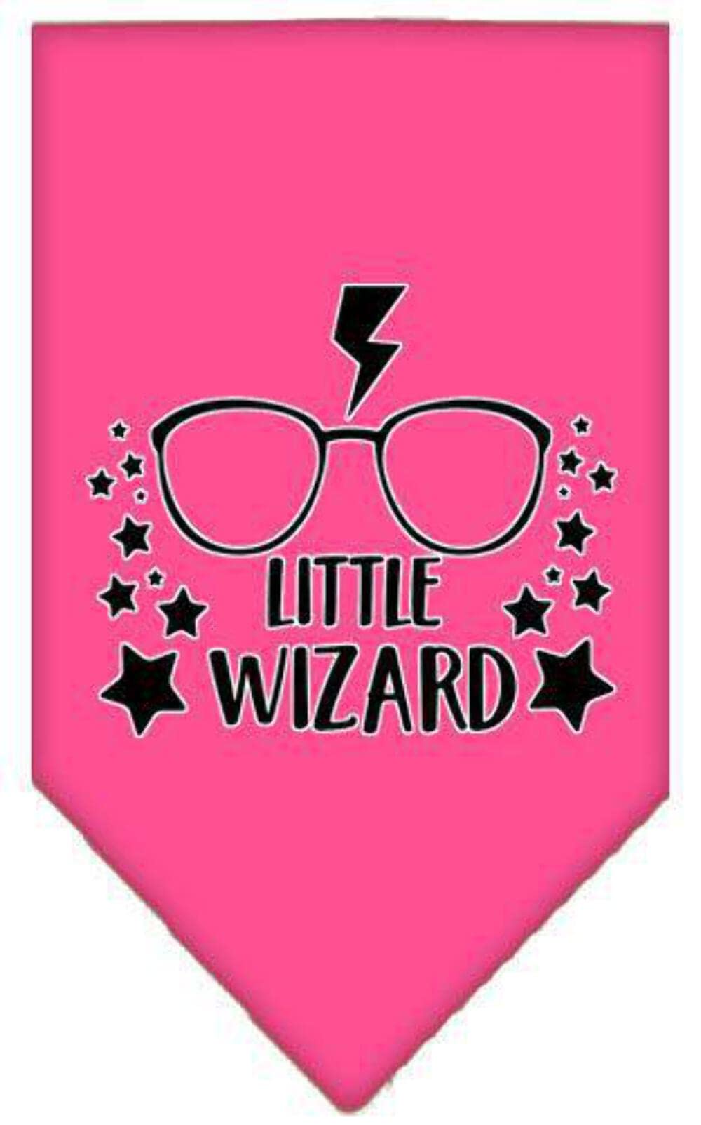 Mirage Pet Product Little Wizard Screen Print Bandana Navy Blue Large