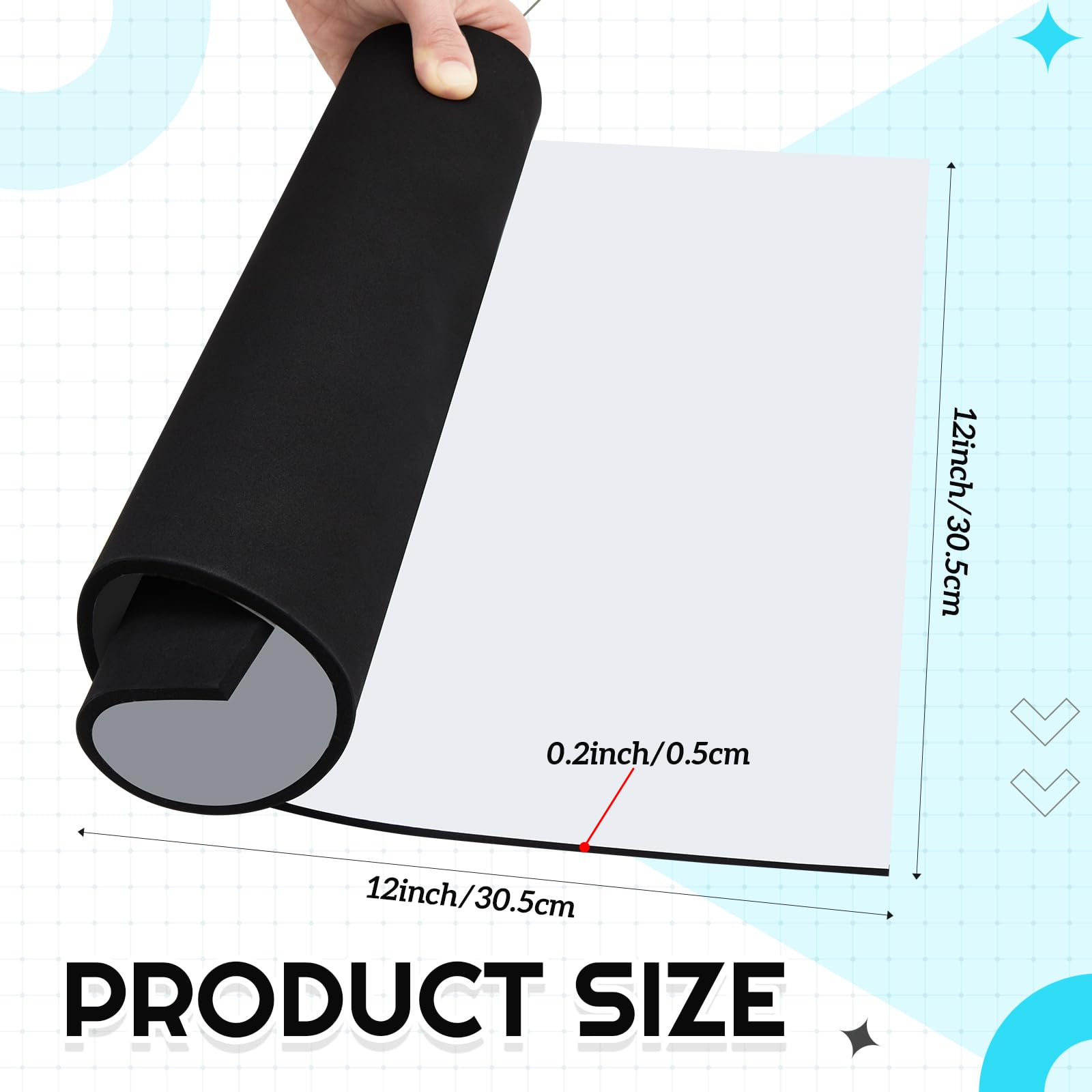 Pangda 12 X 12 Inch Aquarium Fish Self Leveling Mat For Under Tank Foam Compressible Neoprene Mat With Adhesive Backing Waterpro