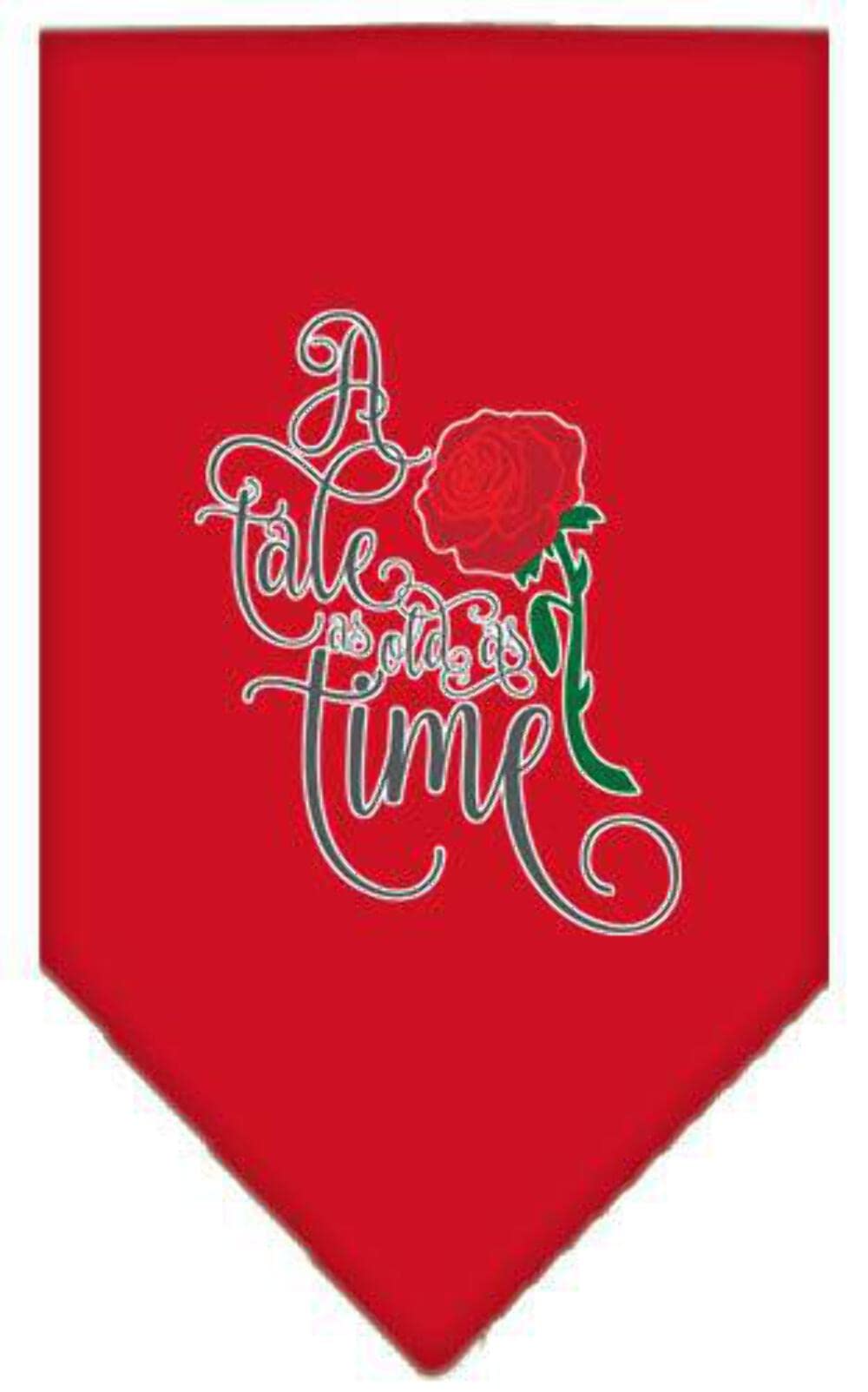 Mirage Pet Product Timeless Tale Screen Print Bandana Red Large