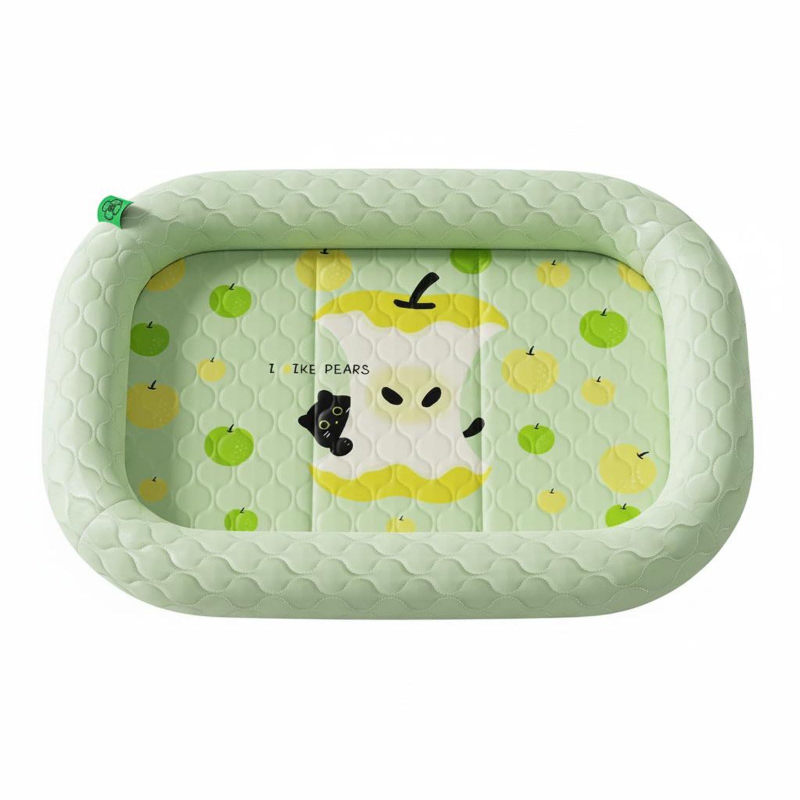 VISTORA Cartoon Fruit Print Cooling Pet Bed Scratch Resistant Summer Dog Mat NonSlip Bottom Breathable Cat Bed Raised SuDurable