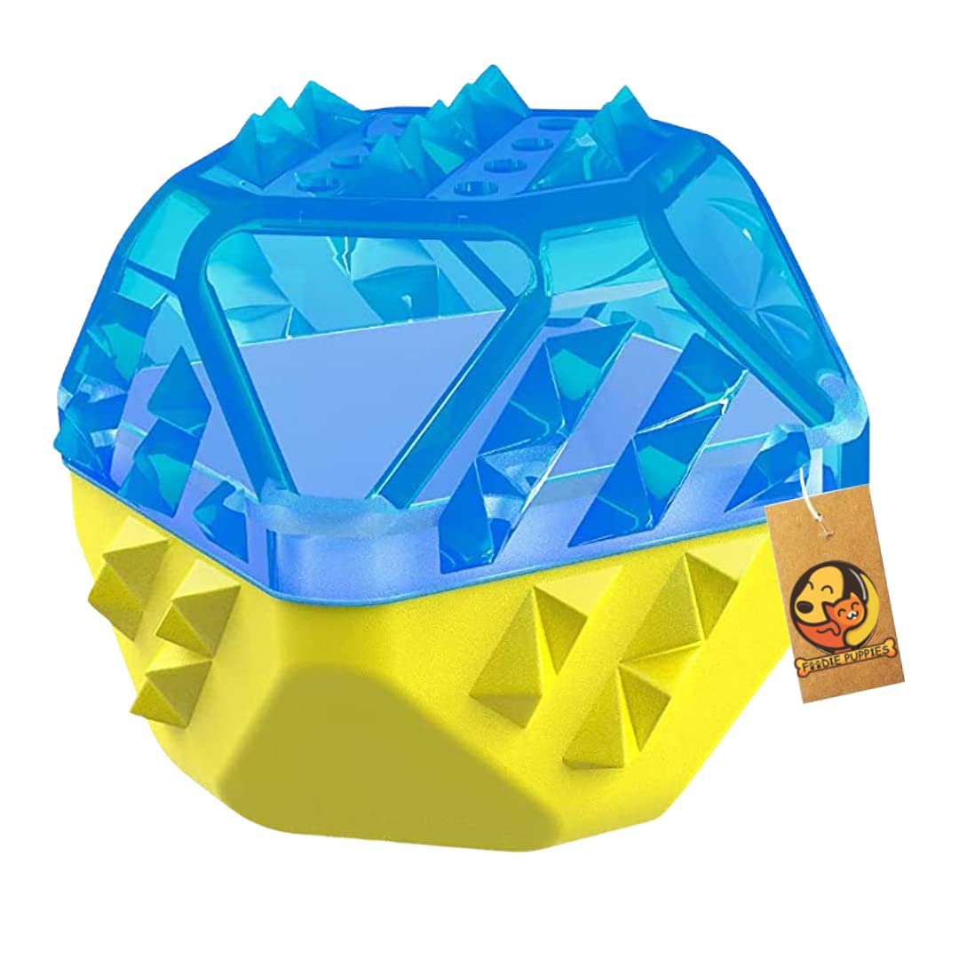 Foodie Puppies Durable Interactive NonToxic Chew Cooling Teether Chilled Toy (Space Ship) | Suitable For All Dog Sizes | Playin
