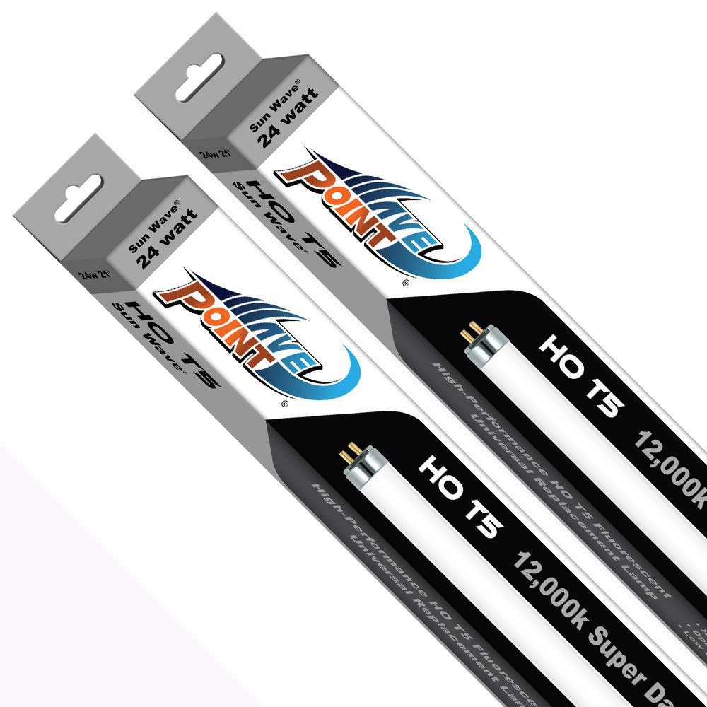 Wave Point 2-Pack Sun Wave HO T-5 24-Watt Universal Aquarium Lamp