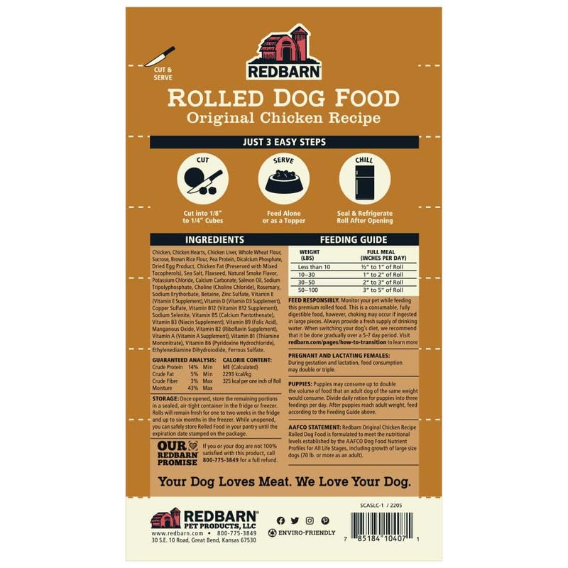Redbarn Pet Products Chicken Rolls for Dogs 8-Count, 4lb